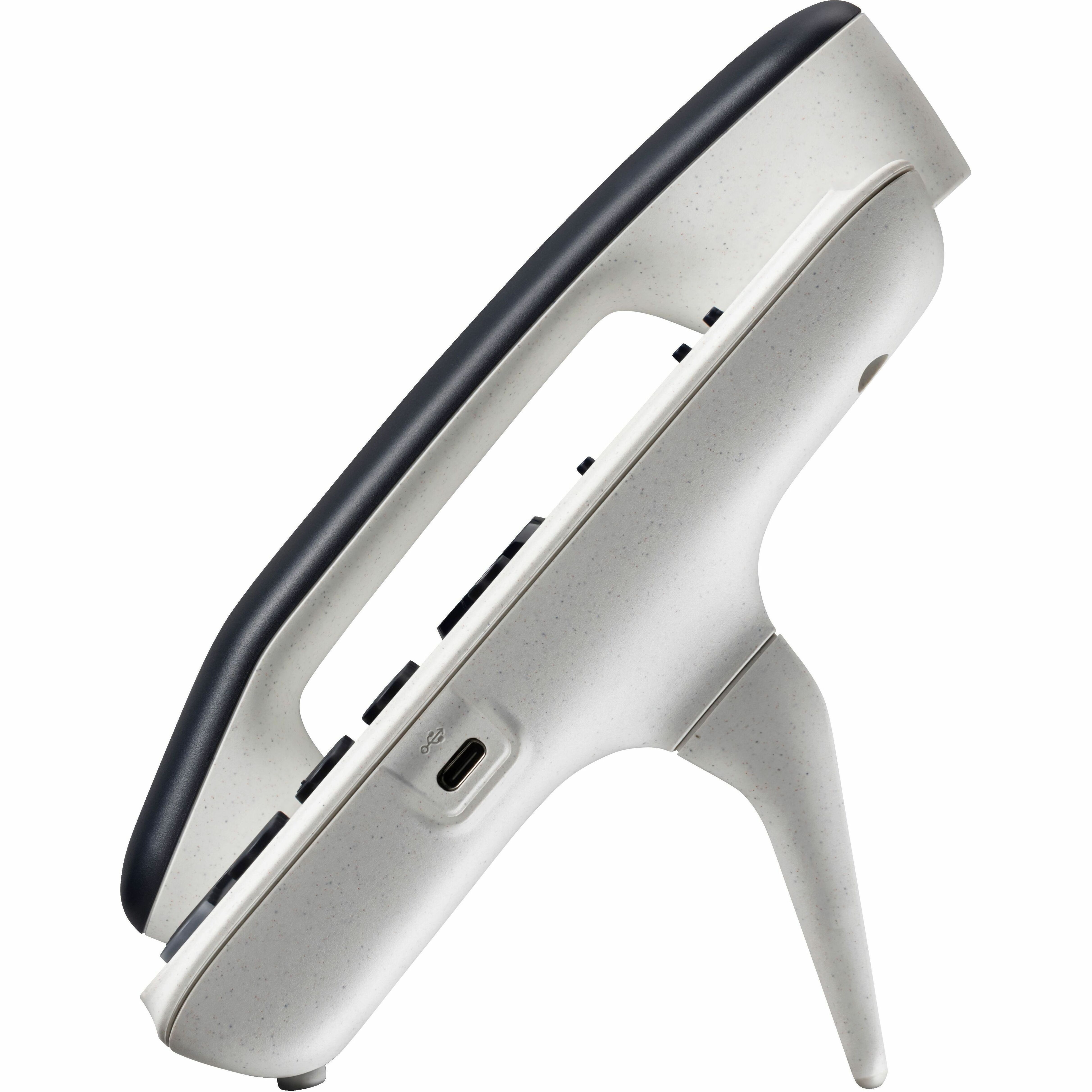 Poly Edge E100 IP Phone - Corded - Corded - 3 Multiple Conferencing - Desktop, Wall Mountable - White, Midnight Blue - VoIP - 2.8" LCD - 2 x Network (RJ-45) - PoE Ports — alternate image2