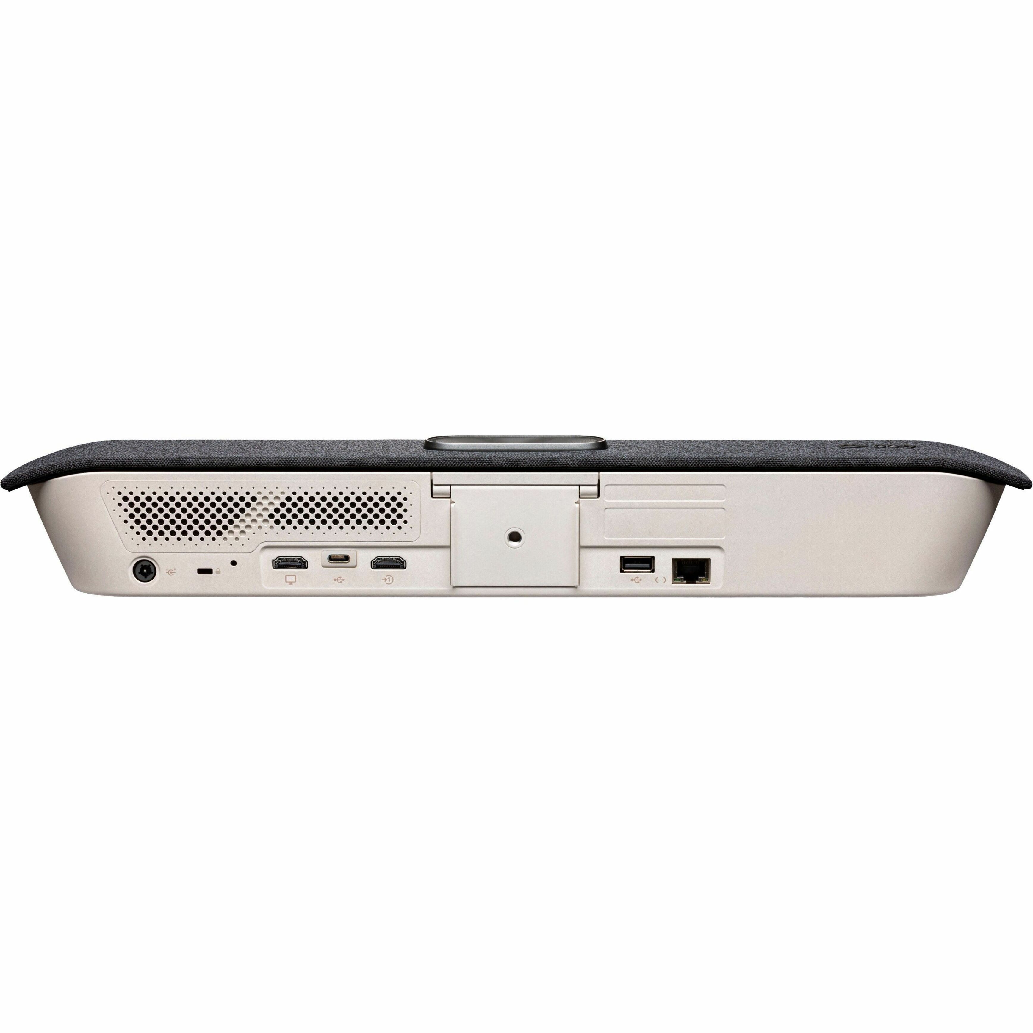 Poly Studio X30 All-In-One Video Bar No Radio GSA/TAA JITC - 3840 x 2160 Video (Live) - 3840 x 2160 Video (Content) - H.264, H.239, H.323, SIP, H.235.6 - 4K UHD - 4K UHD - 60 fps - H.264 High Profile, H.265, H.264 - G.719, Siren 22, Siren 14, G.722.1C, G.722, G.722.1, G.711, G.728, G.729a, AAC-LD, G.719 - 1 x Network (RJ-45) - 1 x HDMI In - 1 x HDMI Out - Audio Line Out - USB - Gigabit Ethernet - Wireless LAN - External Speaker(s) - Wall Mountable - TAA Compliant — alternate image1