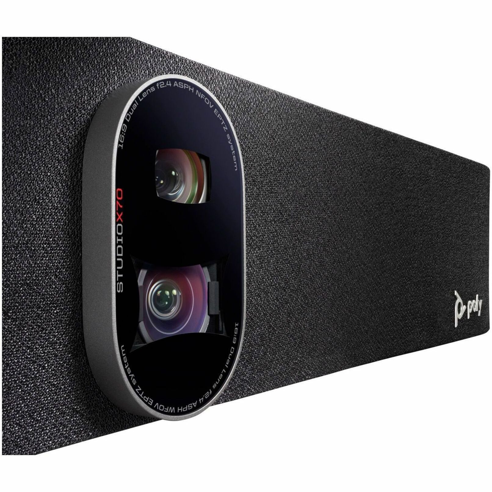 Poly Studio X70 All-In-OneVideo Bar - For Meeting Room, Video Conferencing - Large Room Size Supported - 3840 x 2160 Video (Content) - 4K UHD - 30 fps - H.264 AVC, H.264 High Profile, H.265 - 2 x Network (RJ-45) - 1 x HDMI In - 2 x HDMI Out - Audio Line In - Audio Line Out - USB - Wireless LAN - TAA Compliant — alternate image10
