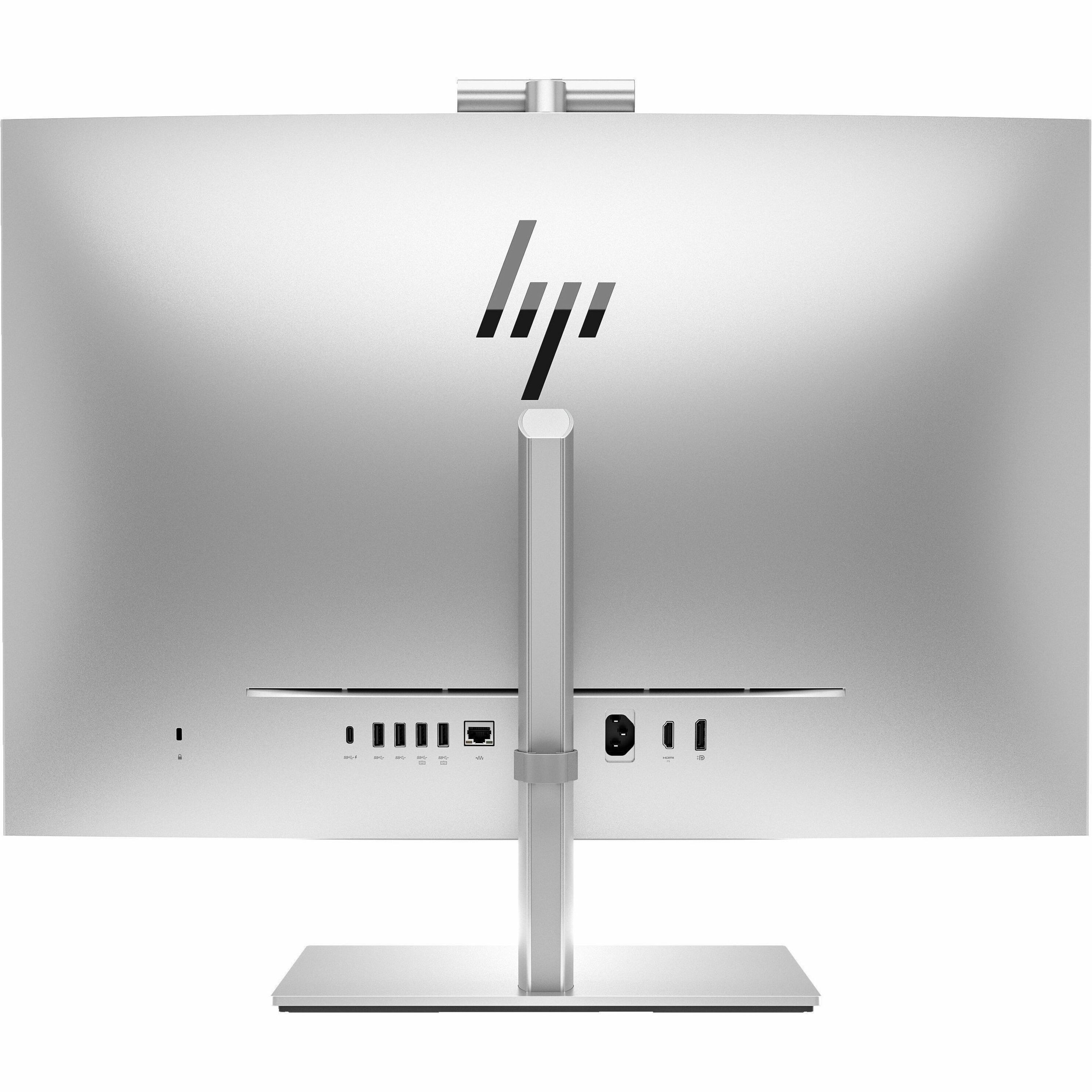 HP Presence All-in-One Computer - Intel Core i5 12th Gen i5-12500 - vPro Technology - 16 GB - 256 GB SSD - 27" QHD Touchscreen - Desktop - Intel Q670 Chip - 2560 x 1440 - Windows 10 IoT Enterprise - Intel UHD Graphics 770 DDR5 SDRAM - IEEE 802.11ax Wireless LAN — rear