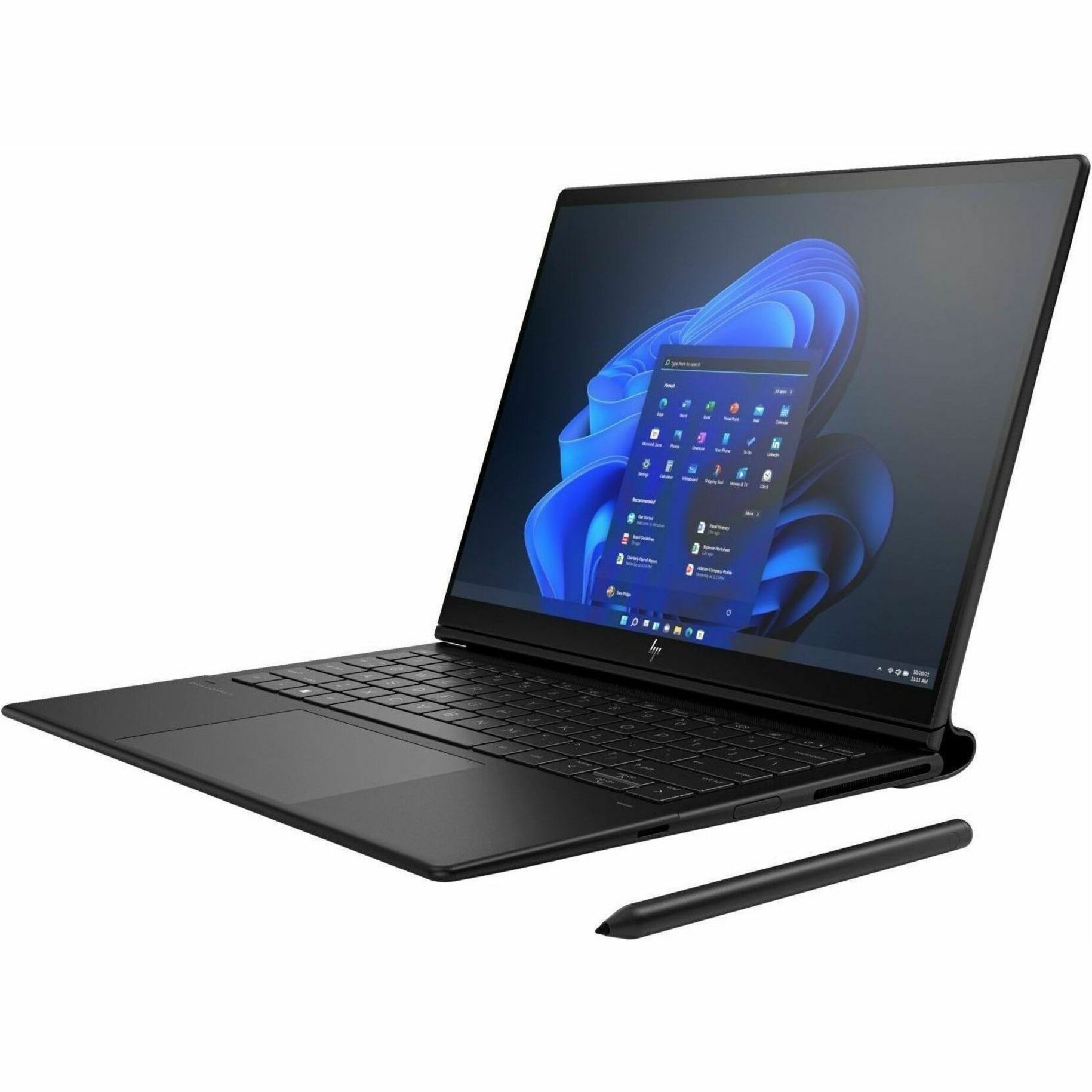 HP Dragonfly Folio G3 13.5" Touchscreen Convertible 2 in 1 Notebook - 60 Hz - Intel Core i7 12th Gen i7-1255U - 16 GB - 256 GB SSD - Intel Chip - In-plane Switching (IPS) Technology - 13.91 Hours Battery Run Time - IEEE 802.11ax Wireless LAN Standard — left