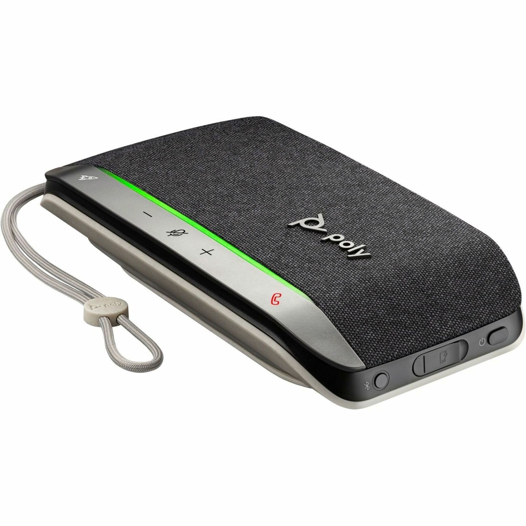 Poly Sync 20 USB-C Speakerphone - USB - Microphone - Battery - Black — left