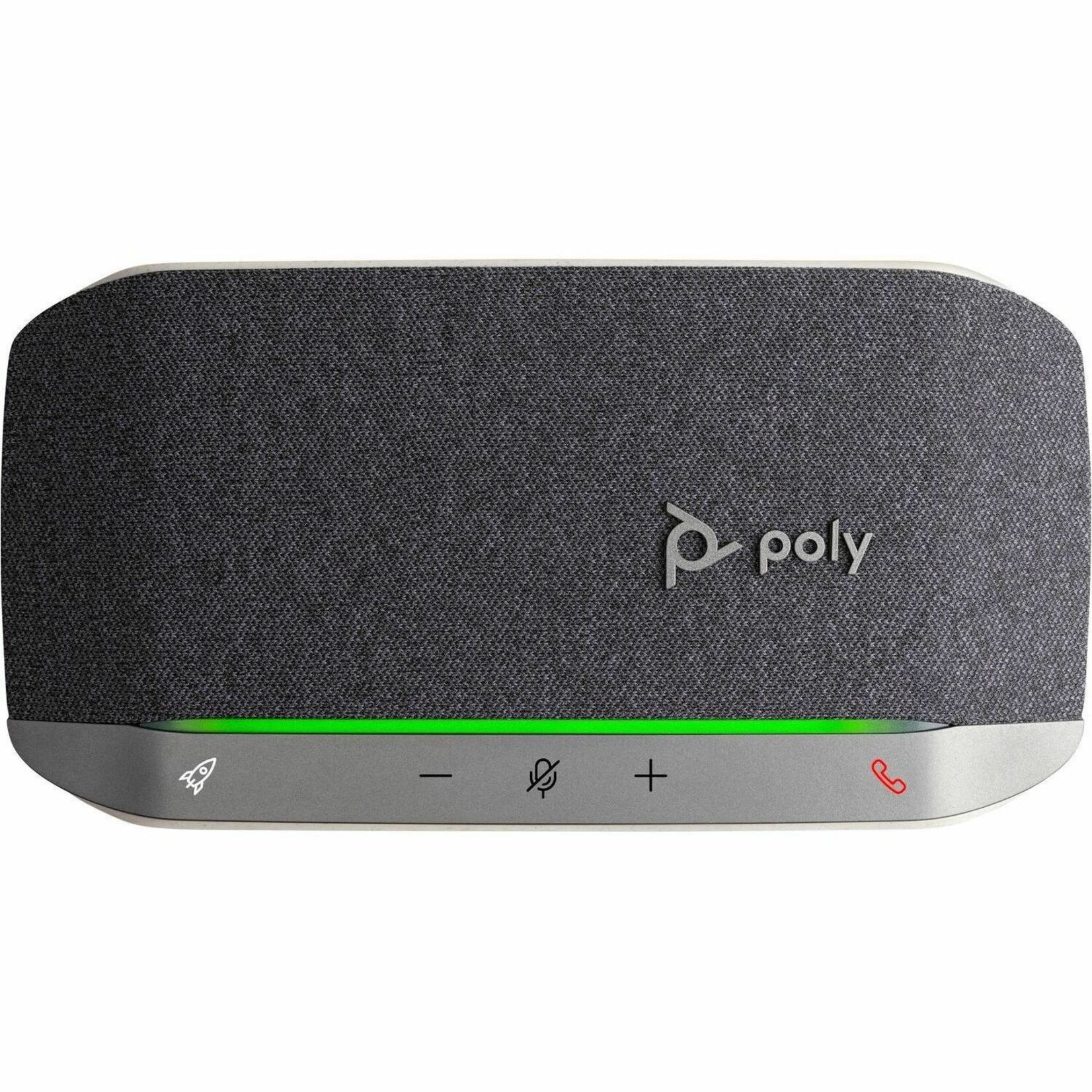 Poly Sync 20 USB-C Speakerphone - USB - Microphone - Battery - Black — top