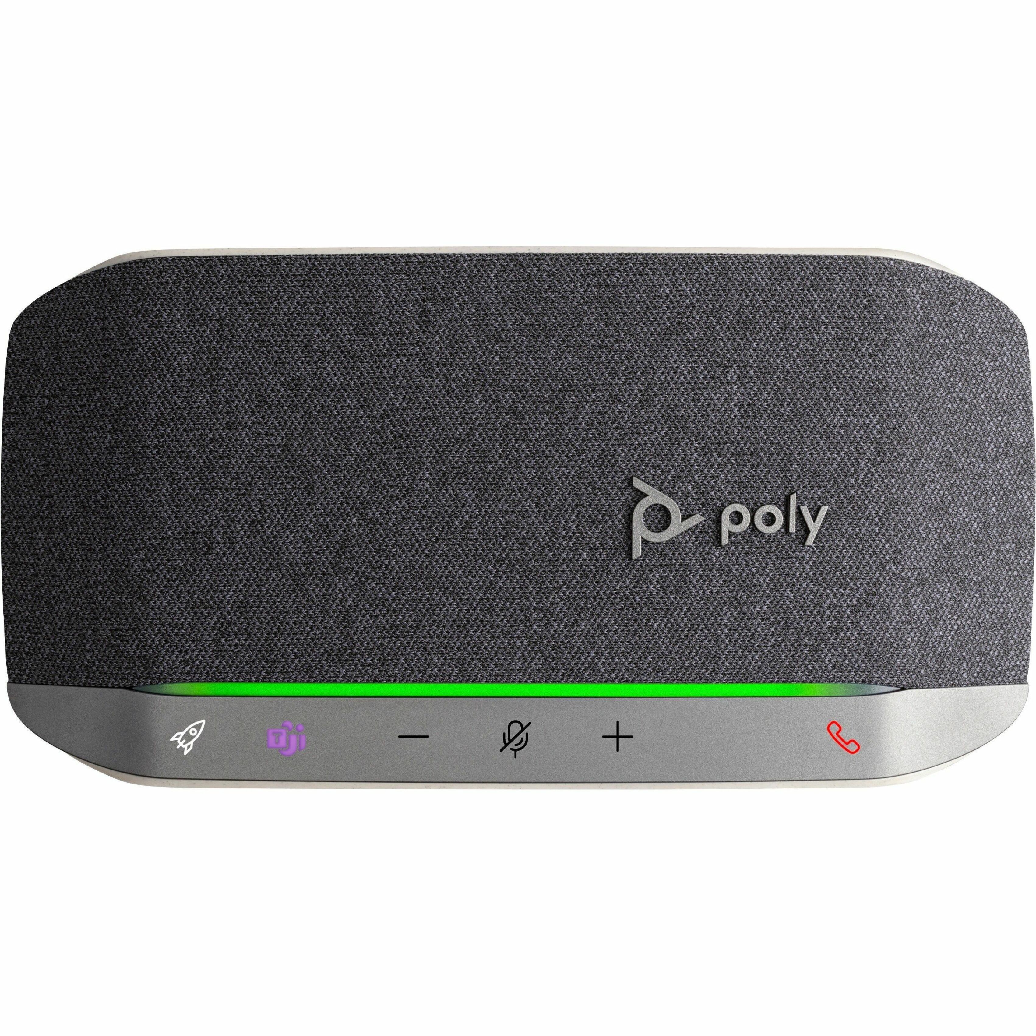 Poly Sync 20-M Microsoft Teams Certified USB-C Speakerphone - Wired - Microsoft Teams - 3 Microphone(s) - 40 mm Speaker(s) - Black — alternate image1