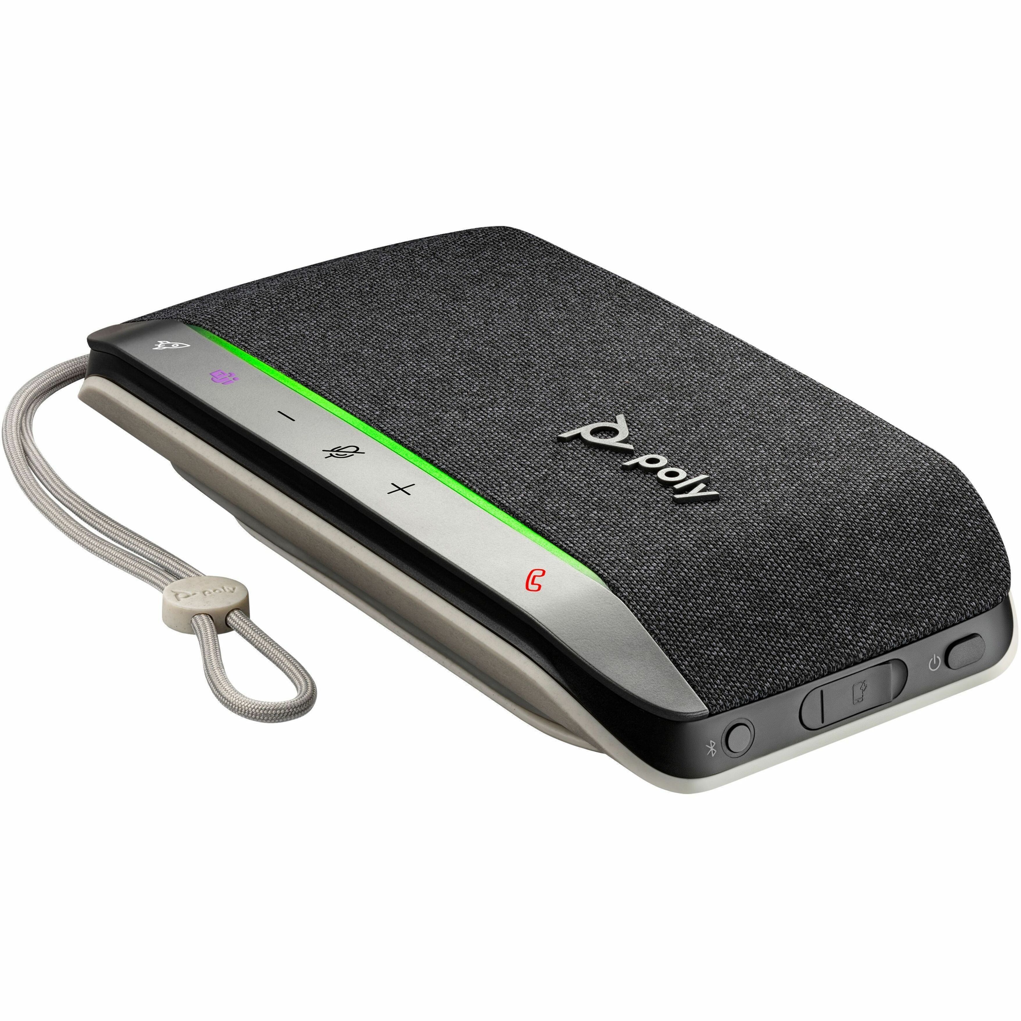 Poly Sync 20-M Microsoft Teams Certified USB-C Speakerphone - Wired - Microsoft Teams - 3 Microphone(s) - 40 mm Speaker(s) - Black — alternate image2