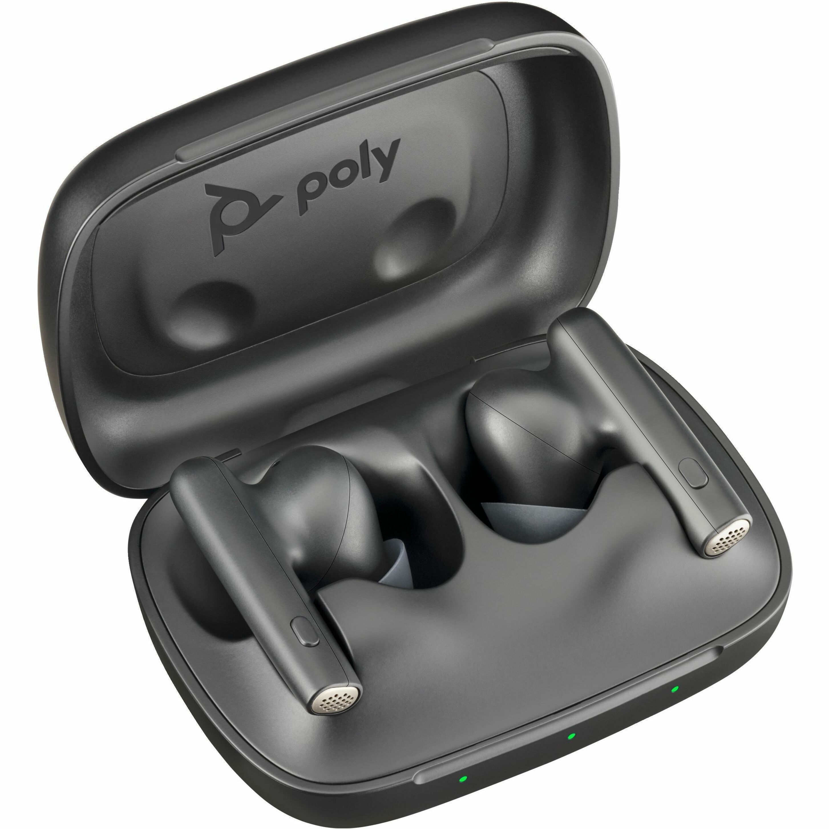 Poly Voyager Free 60 UC Earset - Siri, Google Assistant - Stereo - True Wireless - Bluetooth - 98.4 ft - 20 Hz to 20 kHz - Earbud - Binaural - In-ear - Noise Canceling - Carbon Black — alternate image1
