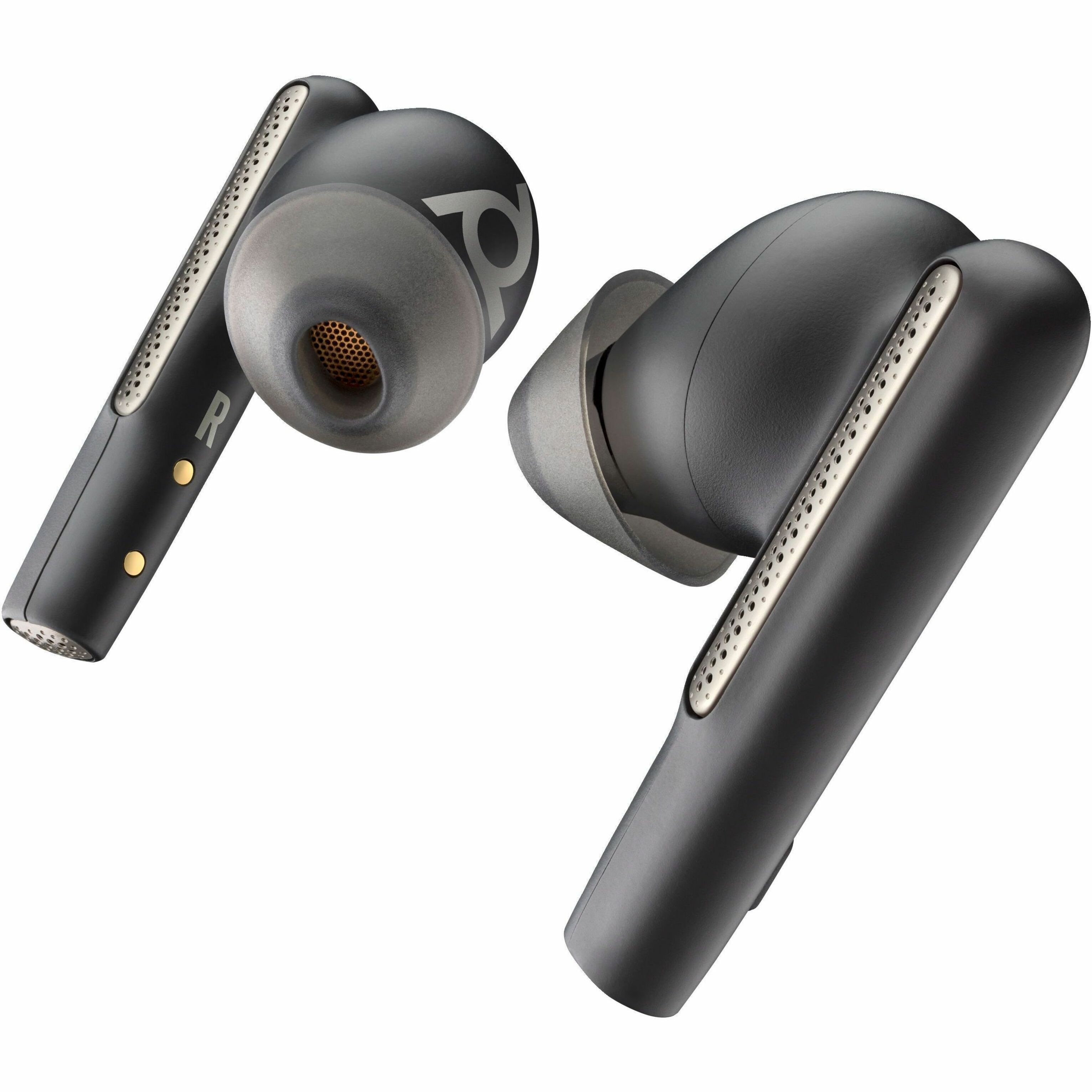 Poly Voyager Free 60 UC Earset - Siri, Google Assistant - Stereo - True Wireless - Bluetooth - 98.4 ft - 20 Hz to 20 kHz - Earbud - Binaural - In-ear - Noise Canceling - Carbon Black — alternate image2