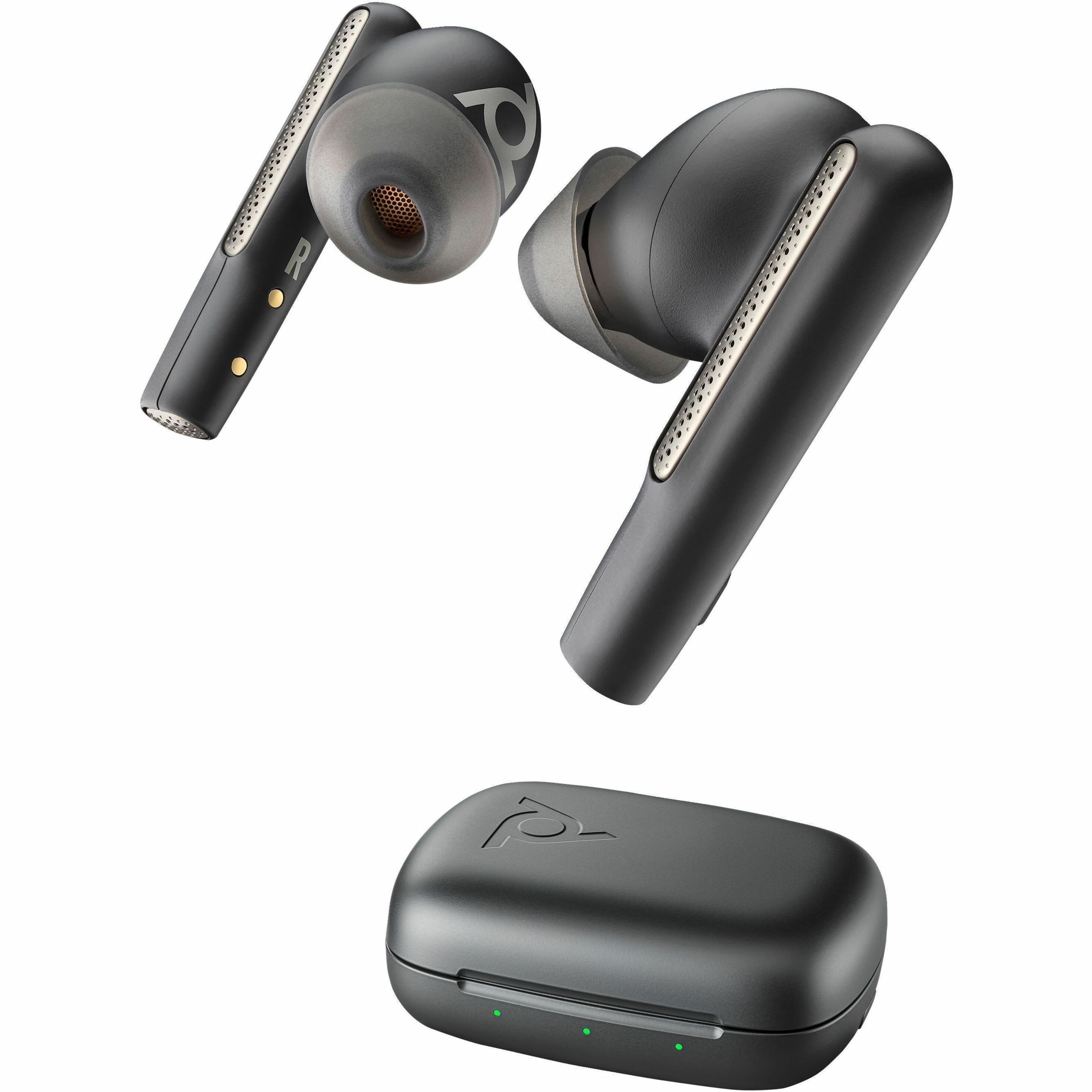 Poly Voyager Free 60 UC Earset - Siri, Google Assistant - Stereo - True Wireless - Bluetooth - 98.4 ft - 20 Hz to 20 kHz - Earbud - Binaural - In-ear - Noise Canceling - Carbon Black — alternate image3