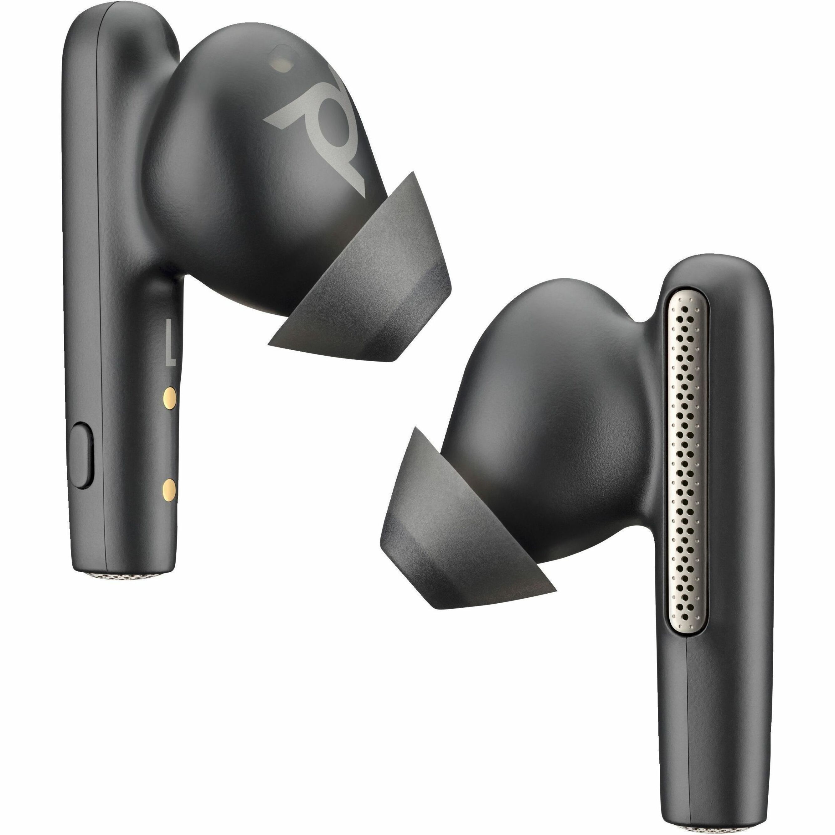 Poly Voyager Free 60 UC Earset - Siri, Google Assistant - Stereo - True Wireless - Bluetooth - 98.4 ft - 20 Hz to 20 kHz - Earbud - Binaural - In-ear - Noise Canceling - Carbon Black — alternate image5