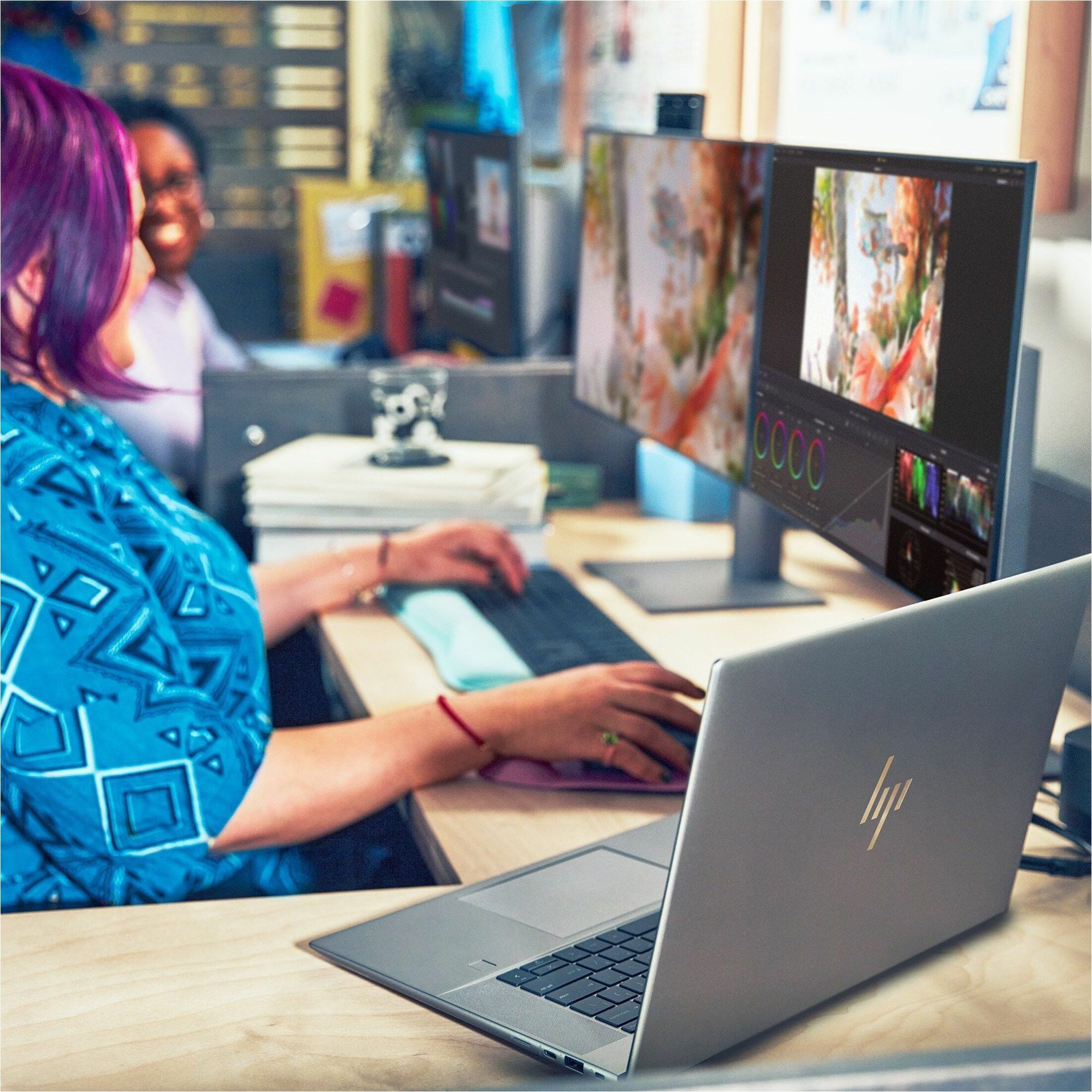 HP ZBook Studio G10 16" Mobile Workstation - WQUXGA - Intel Core i7 13th Gen i7-13700H - 64 GB - 1 TB SSD - Intel Chip - 3840 x 2400 - Windows 11 Pro - Intel Iris Xe Graphics with 8 GB, NVIDIA GeForce RTX 4070 - In-plane Switching (IPS) Technology, DreamColor - Front Camera/Webcam - IEEE 802.11ax Wireless LAN Standard — life style
