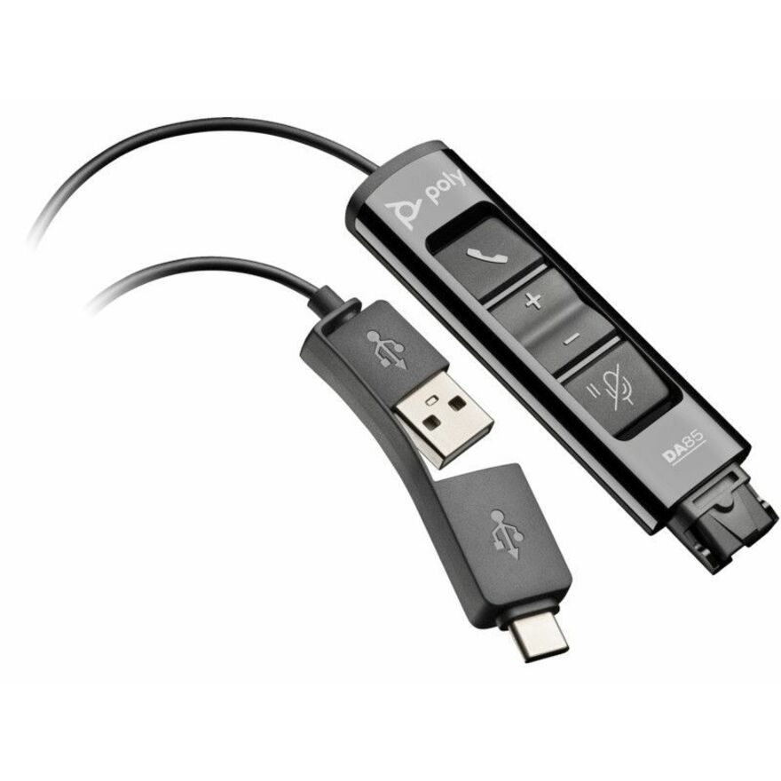 Poly USB-C/USB-A Data Transfer Cable - 5 ft USB-C/USB-A Data Transfer Cable for Headset
