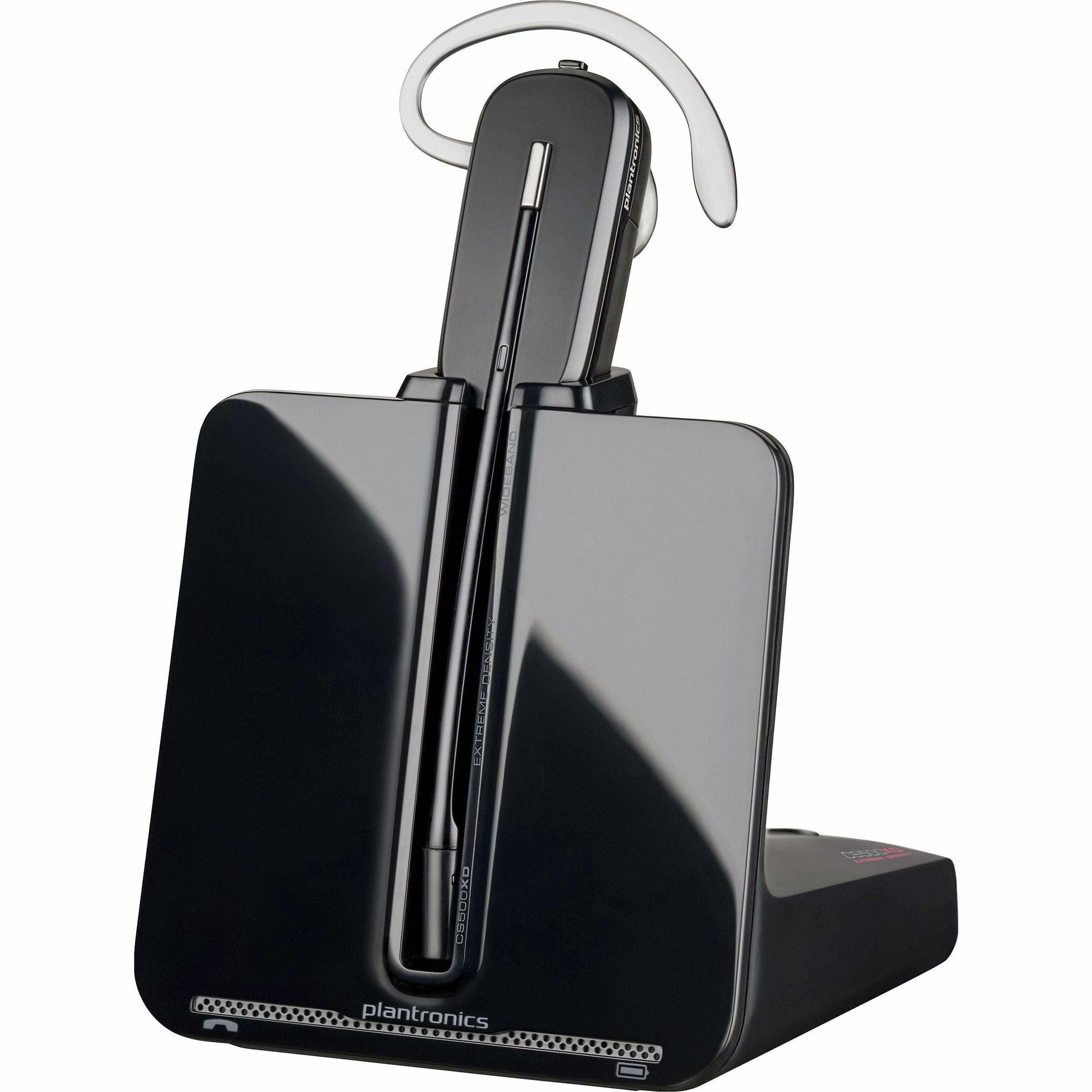 Poly CS540A DECT 1920-1930 MHz Headset TAA - Mono - RJ-11 - Wired/Wireless - Bluetooth/DECT 6.0 - 393.7 ft - 20 Hz to 6.80 kHz - Over-the-ear, Over-the-head, Behind-the-head - Monaural - In-ear - Noise Cancelling Microphone - Noise Canceling - Black - TAA Compliant — out of package