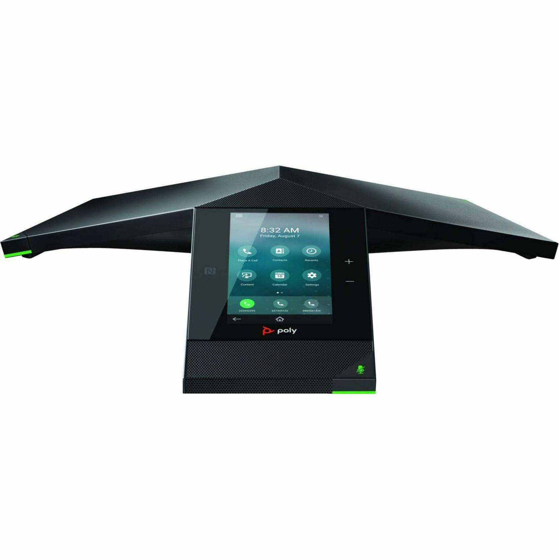 Poly Trio IP Conference Station - Corded/Cordless - Bluetooth, Wi-Fi, NFC - Black - VoIP - 5" LCD - IEEE 802.11a/b/g/n - 2 x Network (RJ-45) - PoE Ports — alternate image2