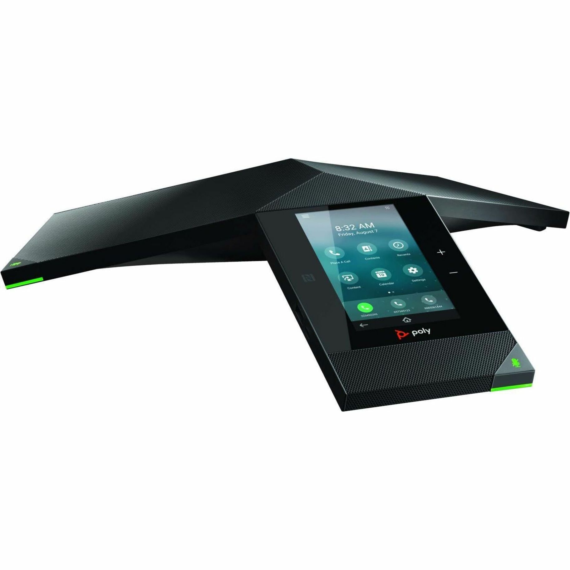 Poly Trio IP Conference Station - Corded/Cordless - Bluetooth, Wi-Fi, NFC - Black - VoIP - 5" LCD - IEEE 802.11a/b/g/n - 2 x Network (RJ-45) - PoE Ports — alternate image3