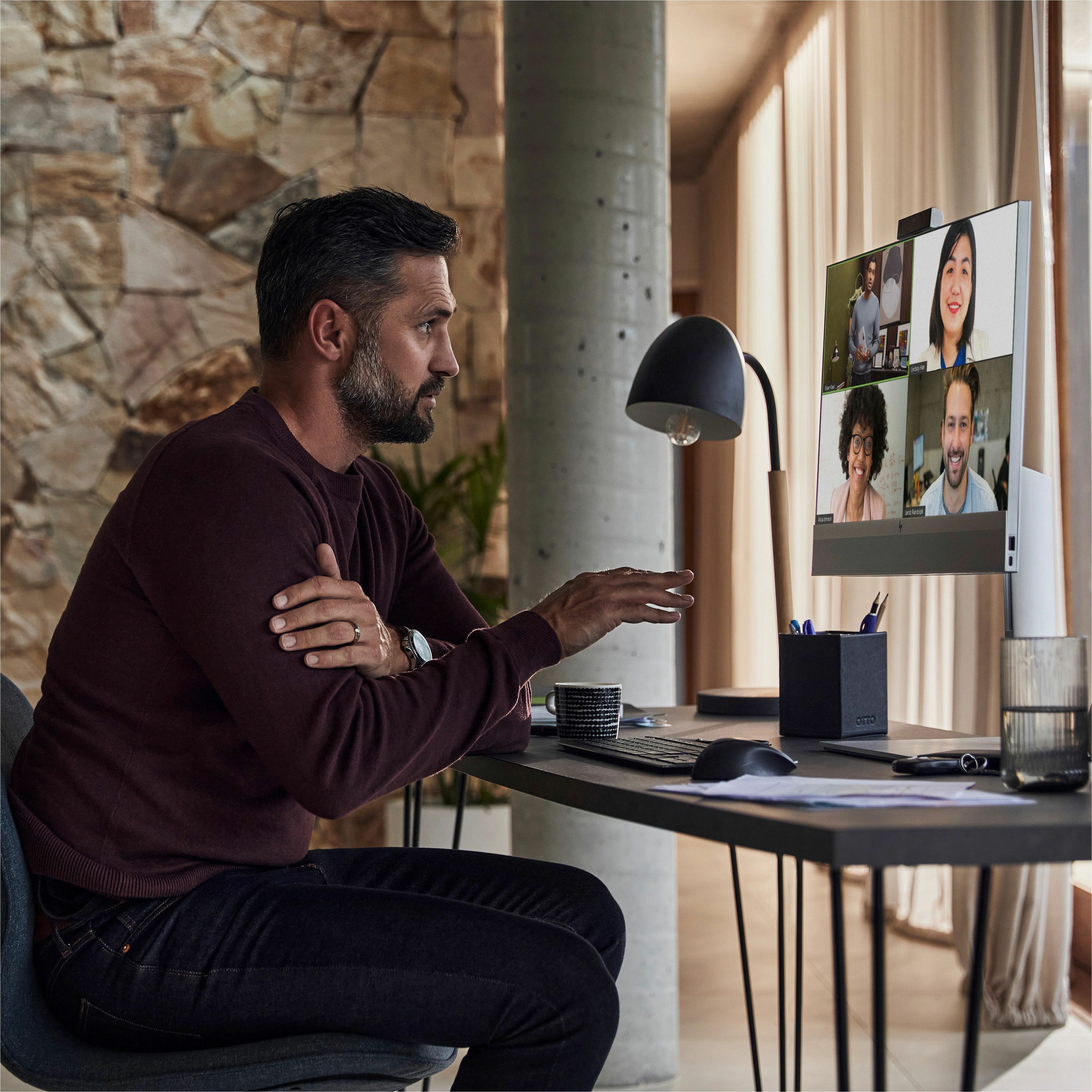 HP EliteOne 840 G9 All-in-One Computer - Intel Core i5 12th Gen i5-12500 - 16 GB - 23.8" Full HD - Desktop - Intel Q670 Chip - 1920 x 1080 — life style