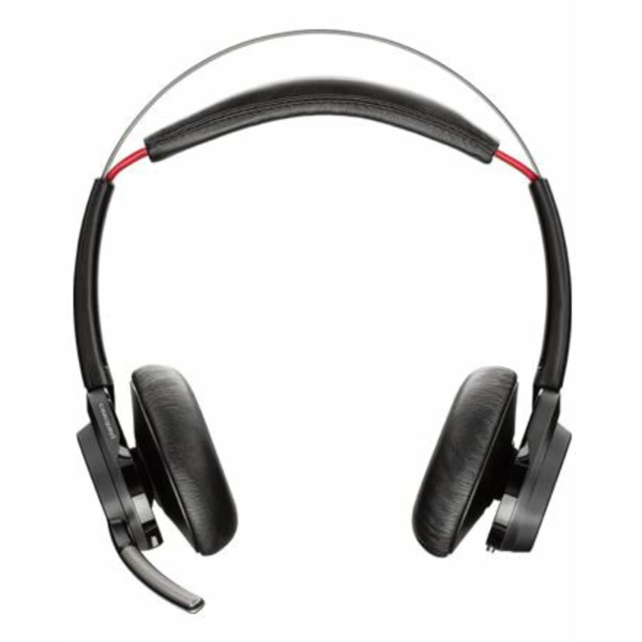 Poly Voyager Focus B825-M UC Microsoft Teams Certified Headset TAA - Microsoft Teams Certification - Siri, Google Assistant - Stereo - Wireless - Bluetooth - 98.4 ft - 20 Hz to 20 kHz - On-ear - Binaural - MEMS Technology, Electret Condenser, Noise Cancelling Microphone - Noise Canceling - Black - TAA Compliant