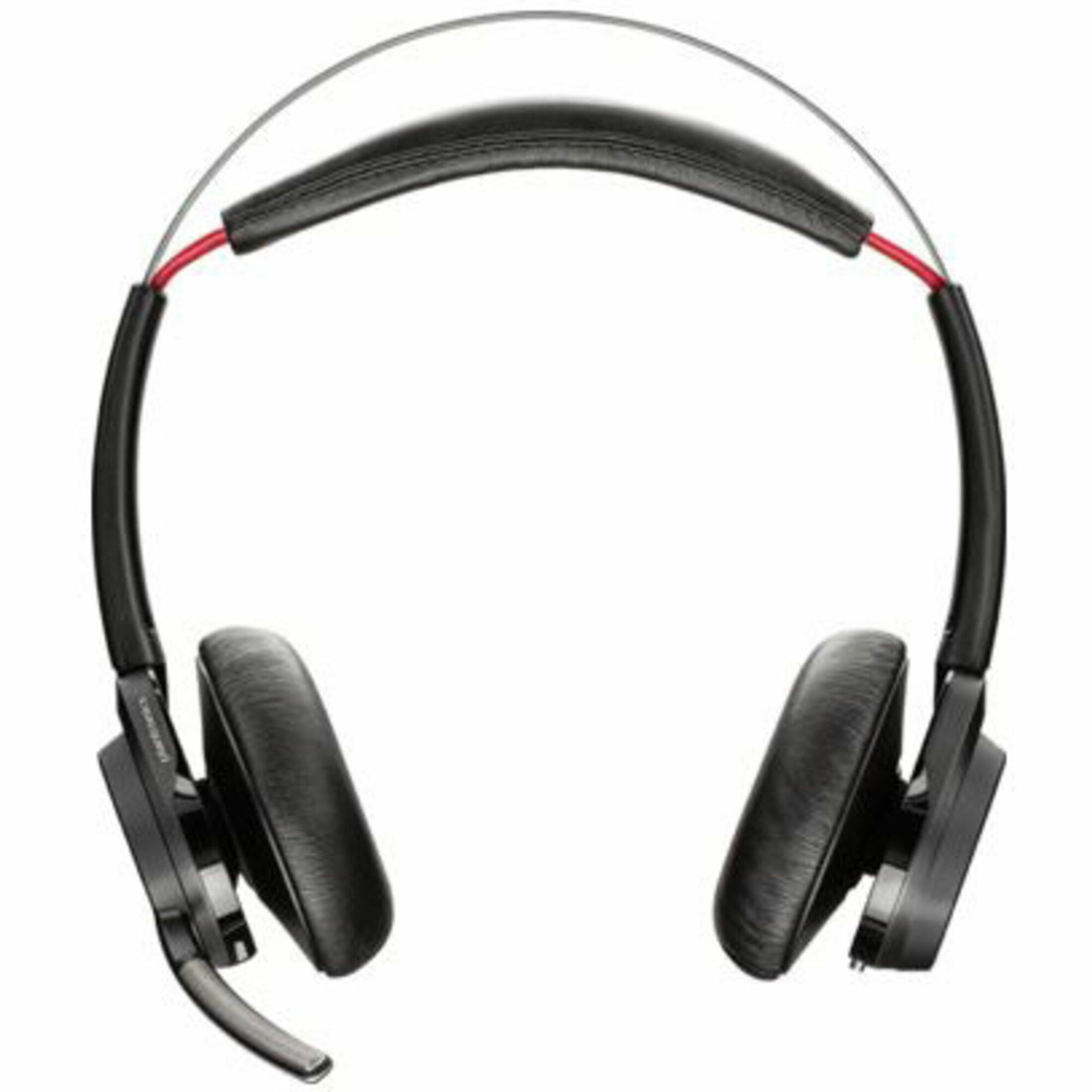 Poly Voyager Focus B825 UC USB-C Headset +Charging Stand TAA - Microsoft Teams Certification - Siri, Google Assistant - Stereo - Wireless - Bluetooth - 98.4 ft - 20 Hz to 20 kHz - On-ear - Binaural - MEMS Technology, Electret Condenser, Noise Cancelling Microphone - Noise Canceling - Black - TAA Compliant