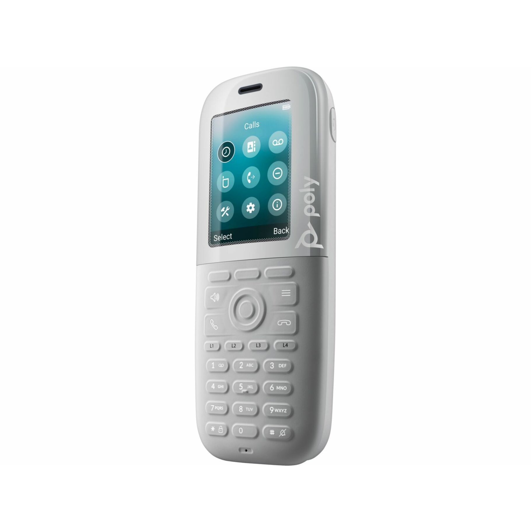 Poly Rove 40 DECT Phone Handset - Cordless - DECT, Bluetooth - 2.4" Screen Size - Audio - Headset Port - 18 Hour Battery Talk Time - White