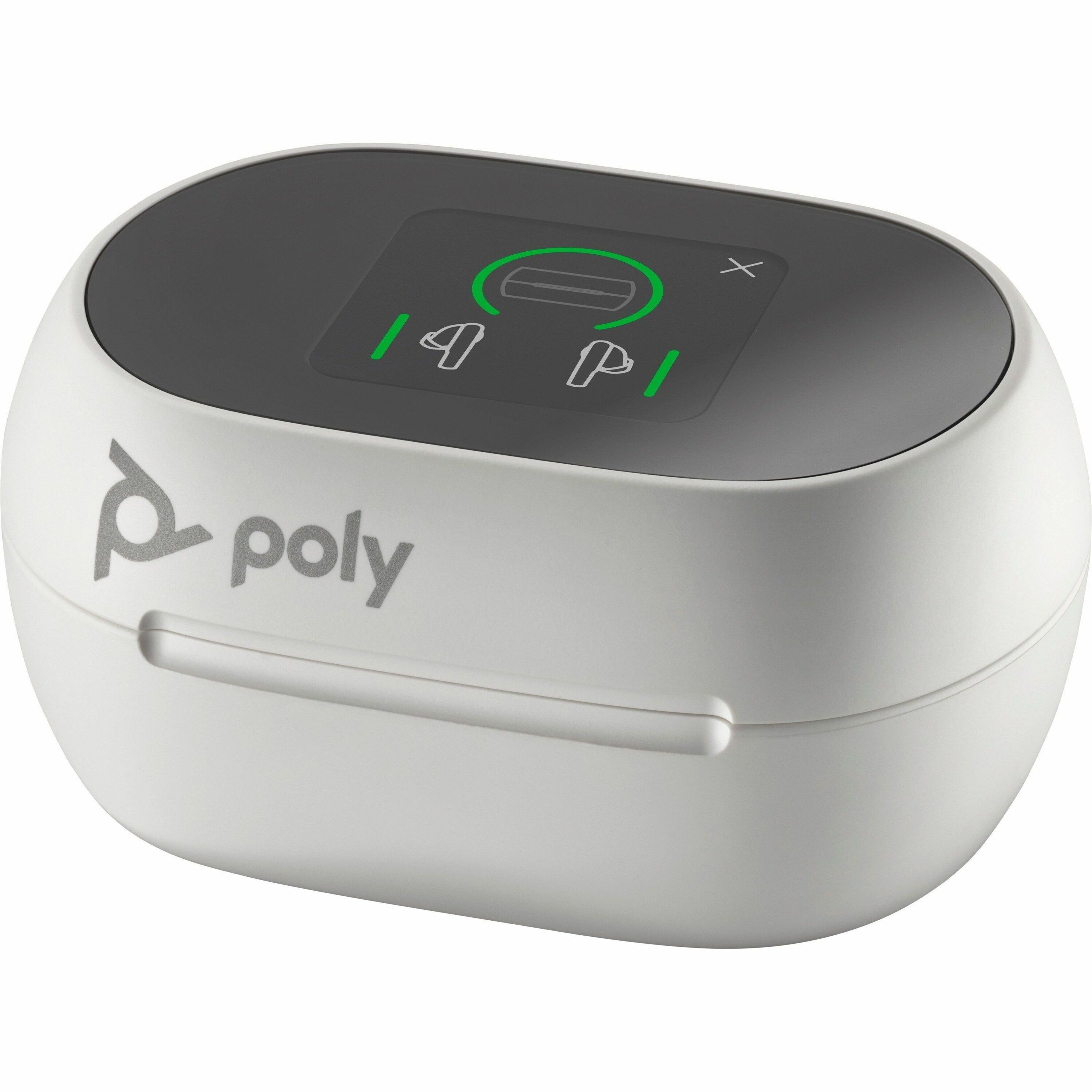 Poly Ear Bud - White - 2 Piece — alternate image1