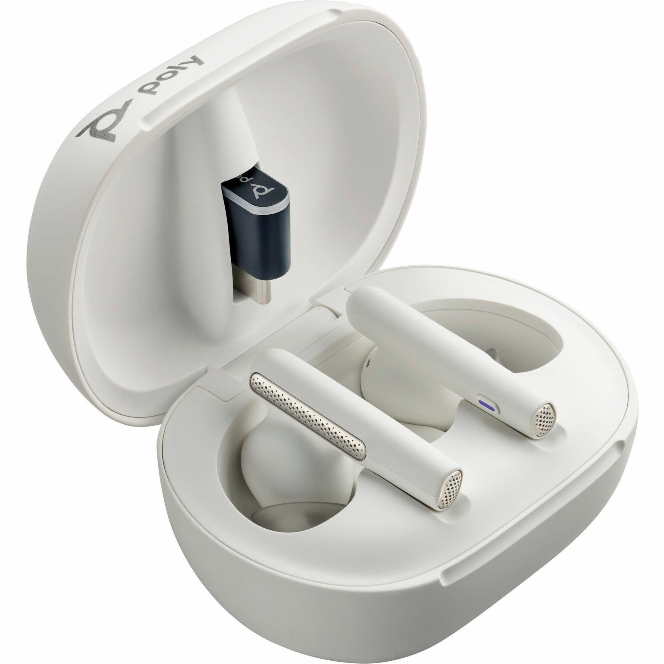 Poly Ear Bud - White - 2 Piece — alternate image2