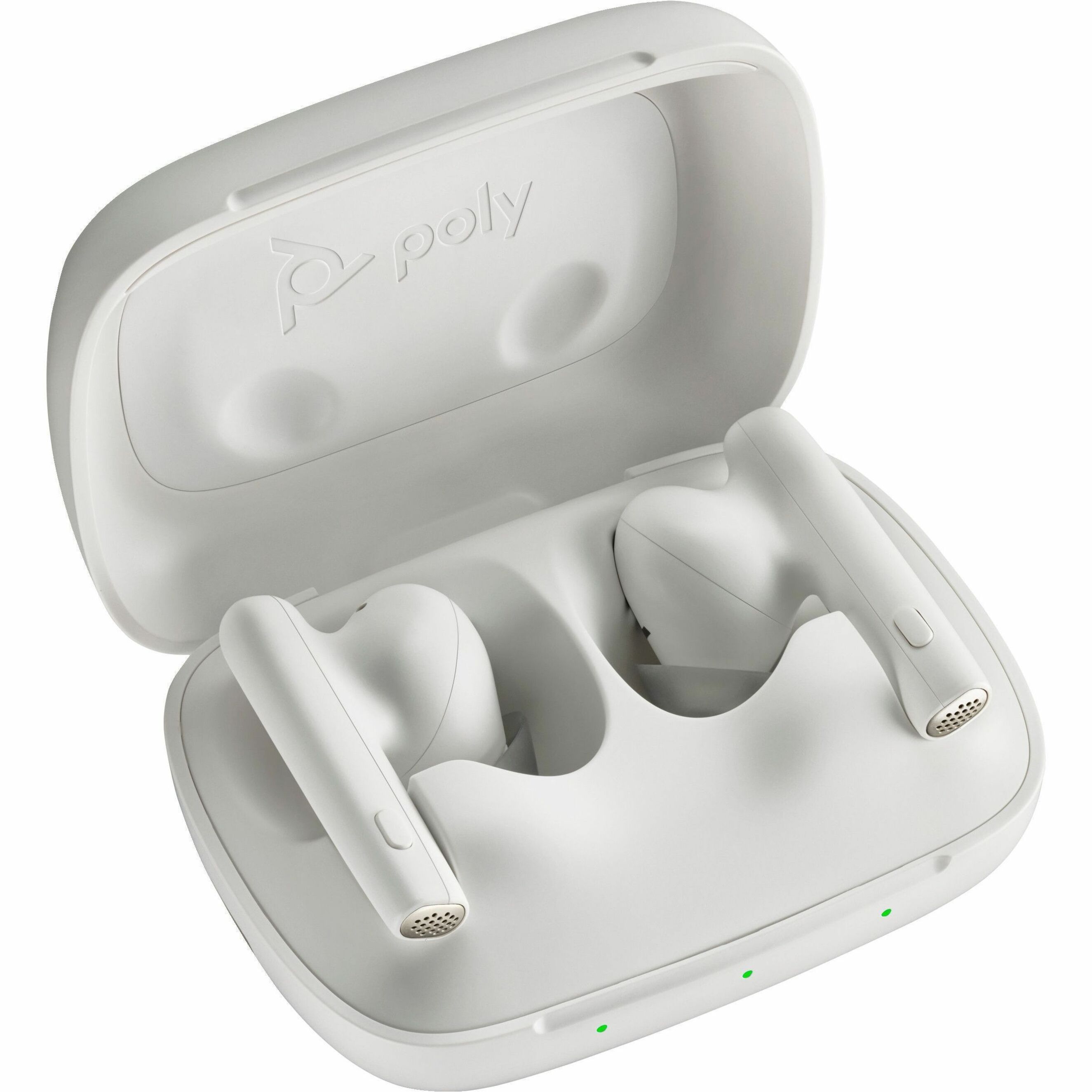 Poly Voyager Free 60 UC M White Sand Earbuds+ BT700 USB-A Adapter + Basic Charge Case - Microsoft Teams Certification - Siri, Google Assistant - Stereo - True Wireless - Bluetooth - 98.4 ft - 20 Hz to 20 kHz - Earbud - Binaural - In-ear - Noise Canceling - White Sand — alternate image2