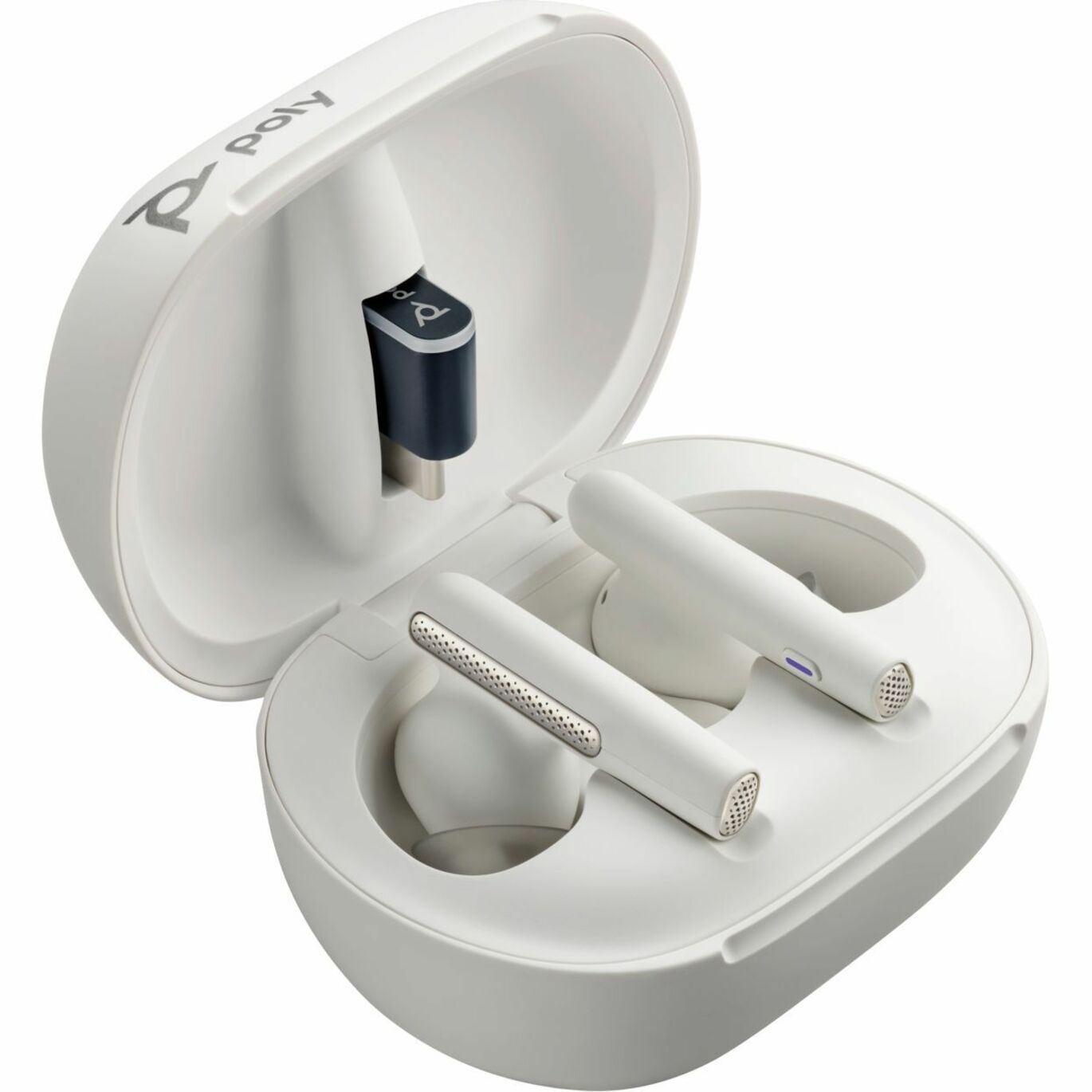 Poly True Wireless Earbuds For Work And Life - Stereo, Mono - True Wireless - Bluetooth - 98.4 ft - 20 Hz to 20 kHz - Earbud - Binaural - In-ear - Noise Canceling - White Sand