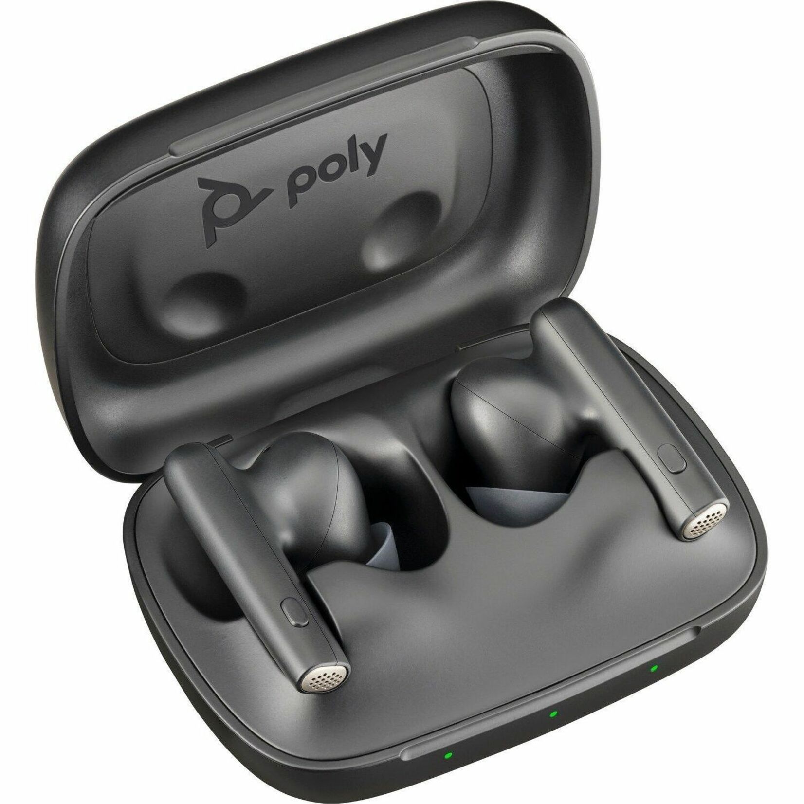 Poly Voyager Free 60 UC Earset - Siri, Google Assistant - Stereo - True Wireless - Bluetooth - 98.4 ft - 20 Hz to 20 kHz - Earbud - Binaural - In-ear - Carbon Black — alternate image2