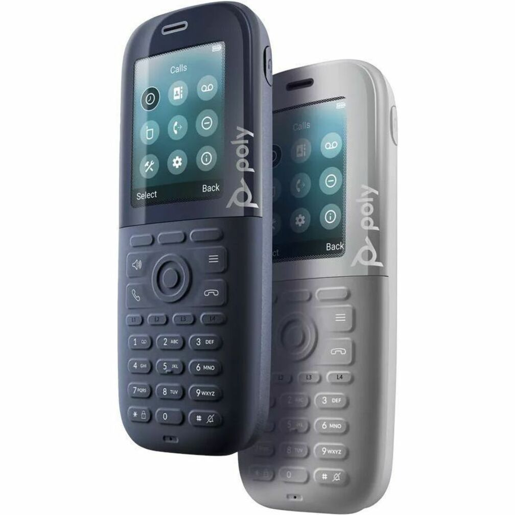 Poly Rove 20 DECT Phone Handset - Cordless - DECT - 2" Screen Size - Audio - Headset Port - 1 Day Battery Talk Time - Black — alternate image1