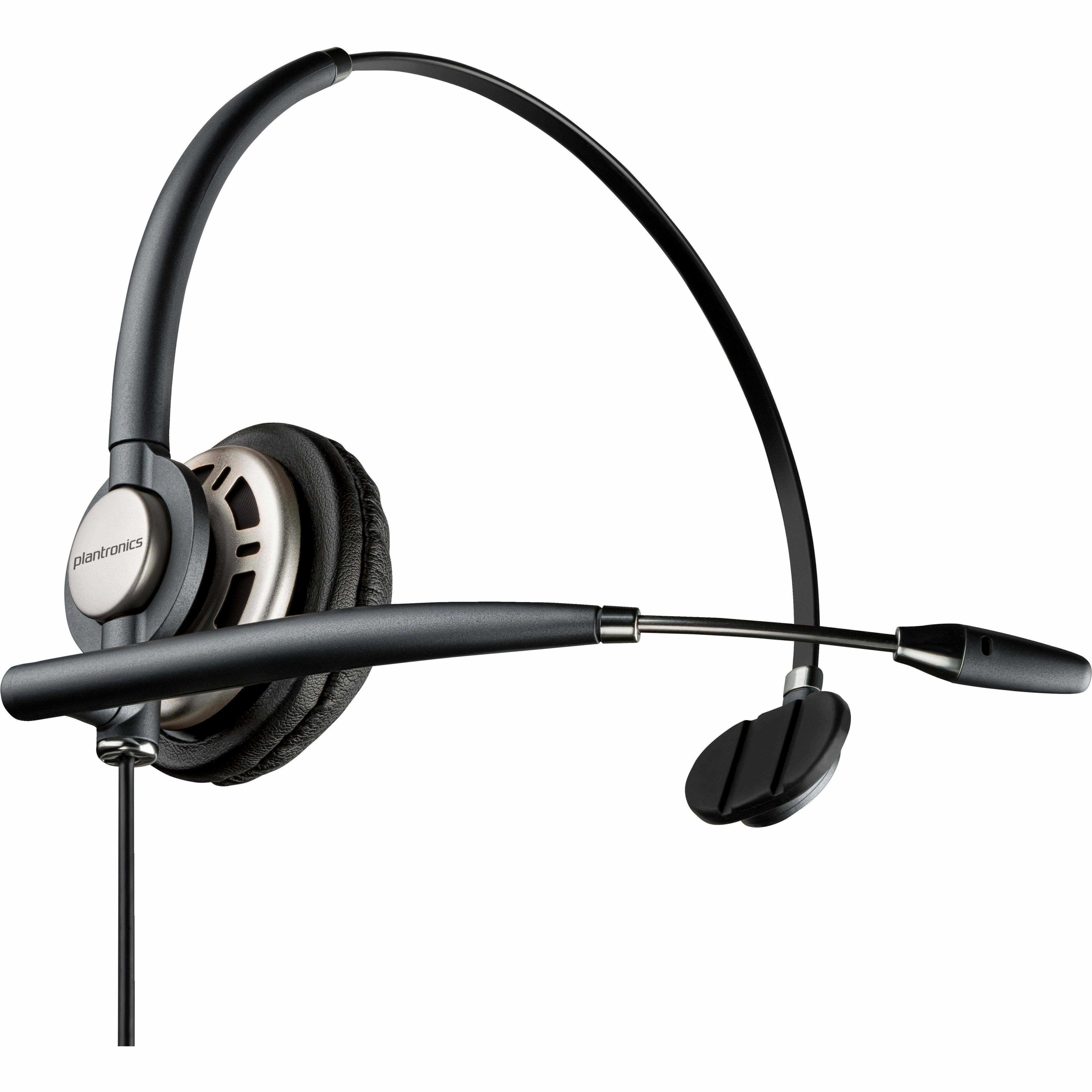Poly EncorePro 710D with Quick Disconnect Monoaural Digital Headset TAA - Mono - USB Type A - Wired - 80 Hz to 20 kHz - Over-the-head, On-ear - Monaural - Ear-cup - 2.92 ft Cable - Noise Cancelling, Omni-directional Microphone - Noise Canceling - Black - TAA Compliant — rightmaximum