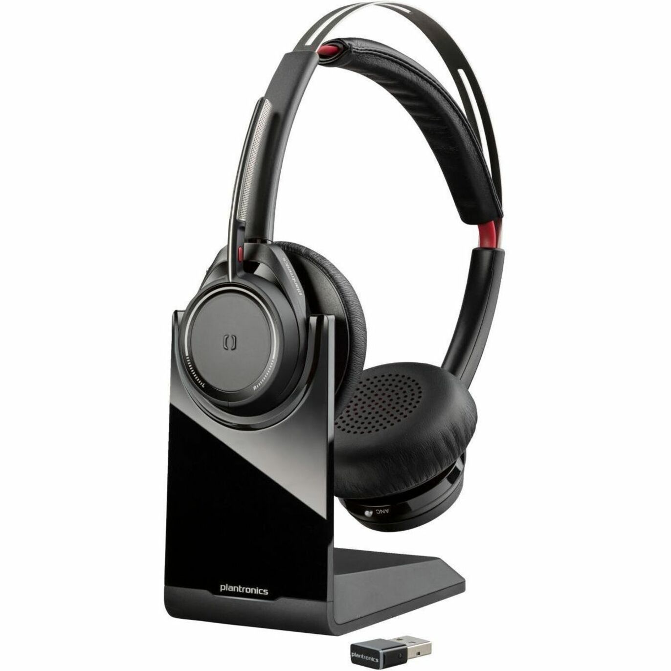 Poly Voyager Focus UC B825-M Headset - Stereo - Wireless - Bluetooth - 98.4 ft - On-ear - Binaural - Ear-cup — alternate image3