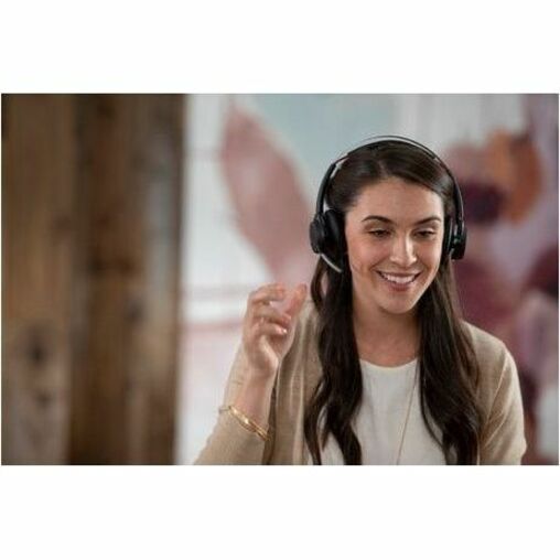 Poly Voyager Focus UC B825-M Headset - Stereo - Wireless - Bluetooth - 98.4 ft - On-ear - Binaural - Ear-cup — life style