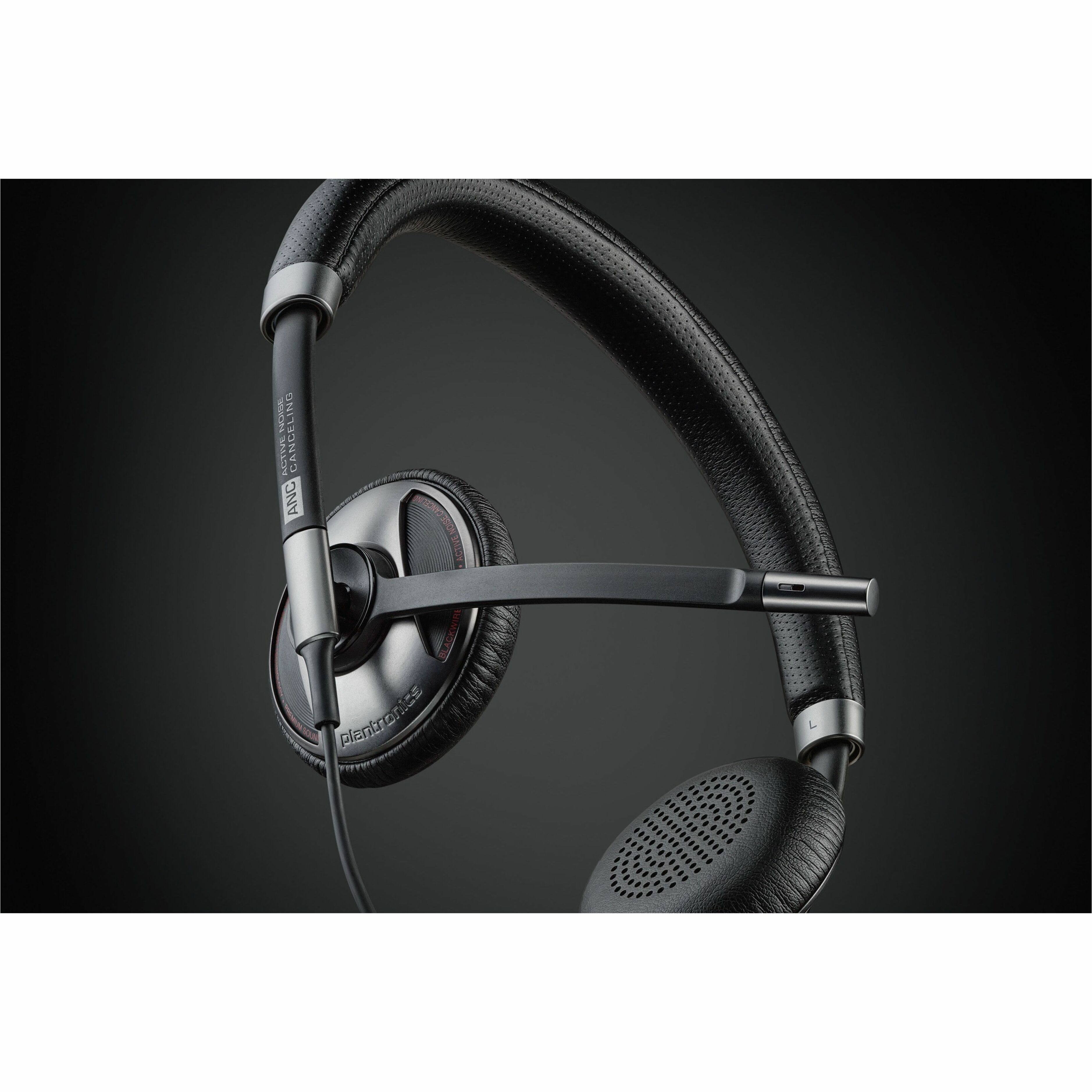 Poly Blackwire C725-M Microsoft Teams Certified USB-A Headset - Microsoft Teams Certification - Stereo - USB Type A - Wired - Over-the-head - Binaural - Ear-cup — alternate image1