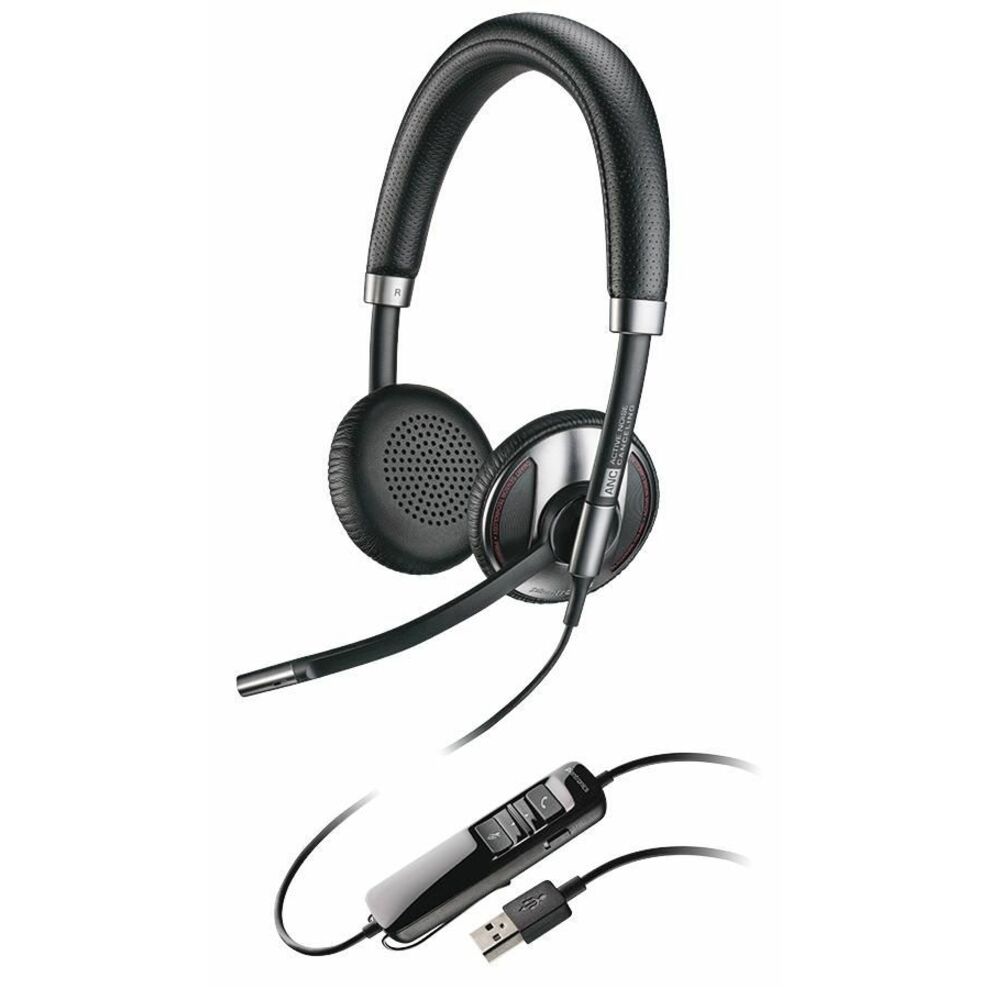 Poly Blackwire C725-M Microsoft Teams Certified USB-A Headset - Microsoft Teams Certification - Stereo - USB Type A - Wired - Over-the-head - Binaural - Ear-cup
