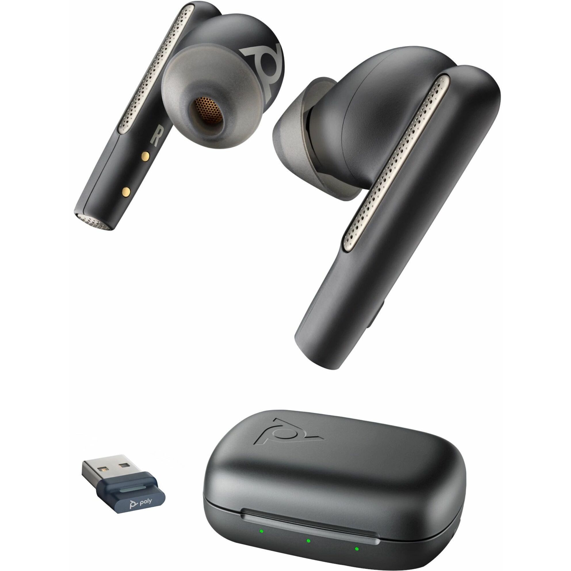 Poly Voyager Free 60 UC Earset - Stereo - True Wireless - Bluetooth - 98.4 ft - 20 Hz to 20 kHz - Earbud - Binaural - In-ear - White