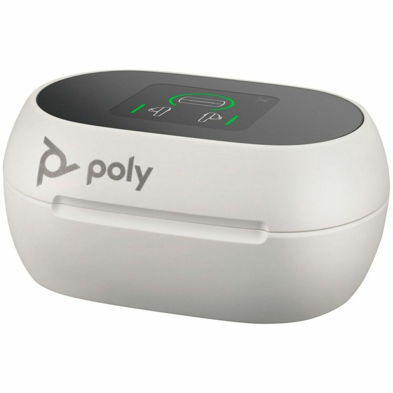 Poly Charging Case Poly Earbud - White — leftmaximum