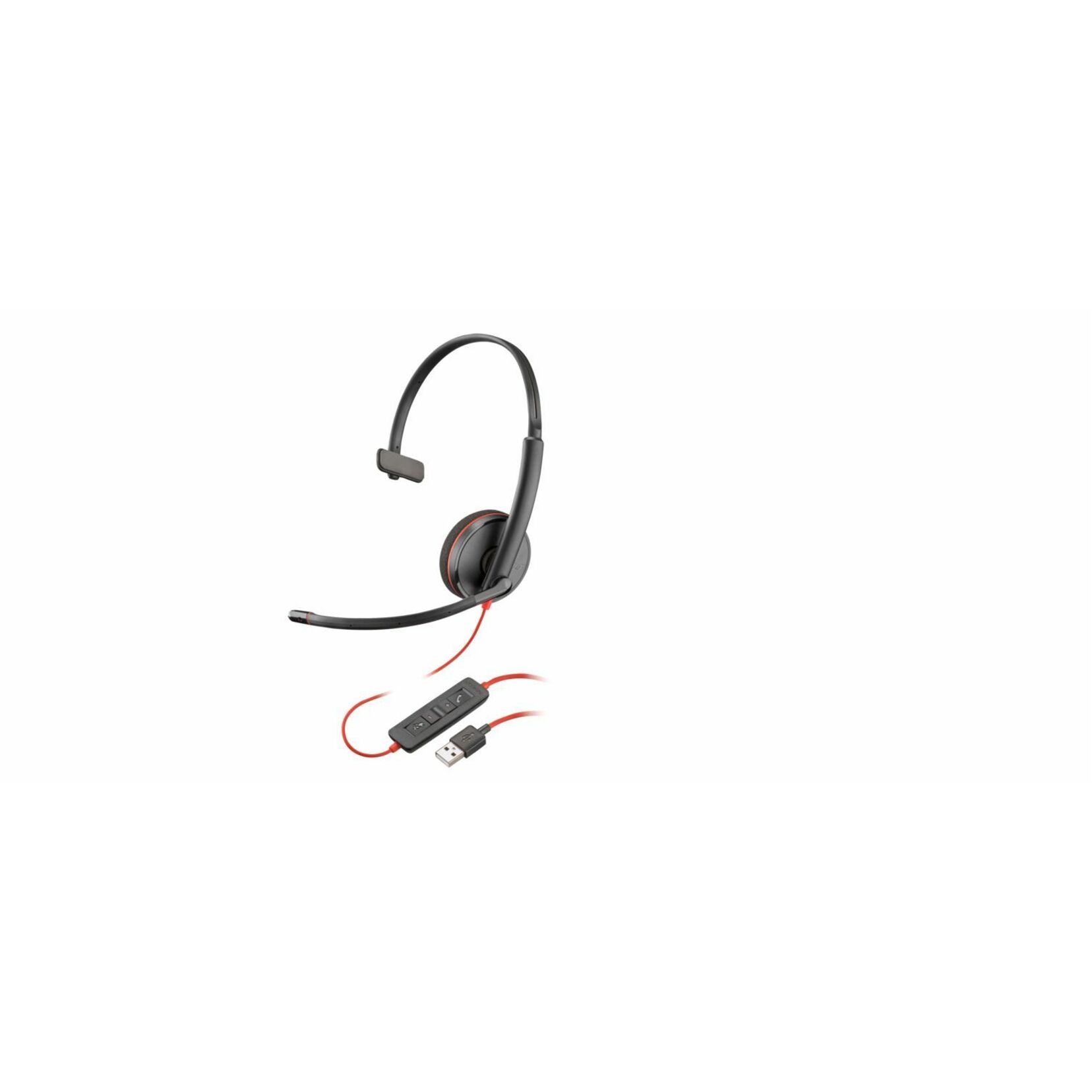 Poly Blackwire C3210 USB-A Black Headset TAA (Bulk)