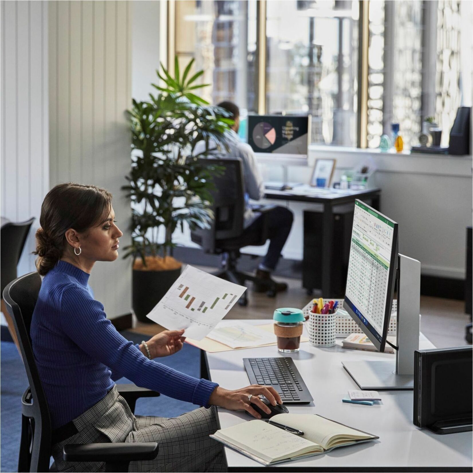 HP Pro Mini 400 G9 Desktop Computer - Intel Core i3 13th Gen i3-13100T - 16 GB - 256 GB PCI Express NVMe SSD - Mini PC - Intel Q670 Chip - Intel UHD Graphics 730 DDR4 SDRAM - 90 W — alternate image2