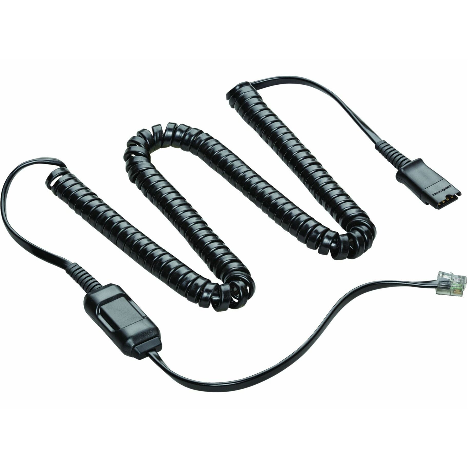 Poly HIC-10 Cbl - 9.80 ft Audio Cable for Headset, Audio Device - Black - 1