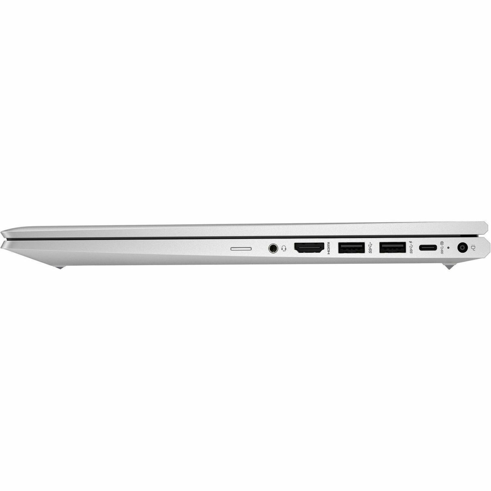 HP ProBook 455 G10 15.6" Notebook - 60 Hz - AMD Ryzen 5 7530U - 8 GB - 256 GB SSD - AMD Chip - AMD Radeon Graphics - IEEE 802.11ax Wireless LAN Standard — leftmaximum