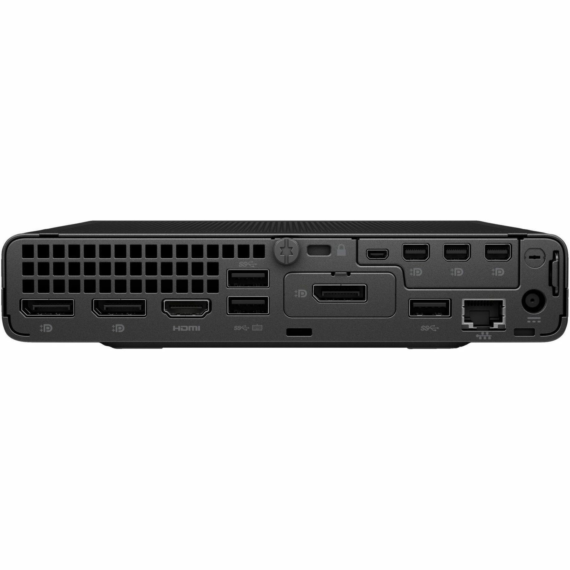HP Elite Mini 600 G9 Desktop Computer - Intel Core i5 12th Gen i5-12500T - vPro Technology - 16 GB - 512 GB PCI Express NVMe SSD - Desktop Mini - Intel Q670 Chip — rear