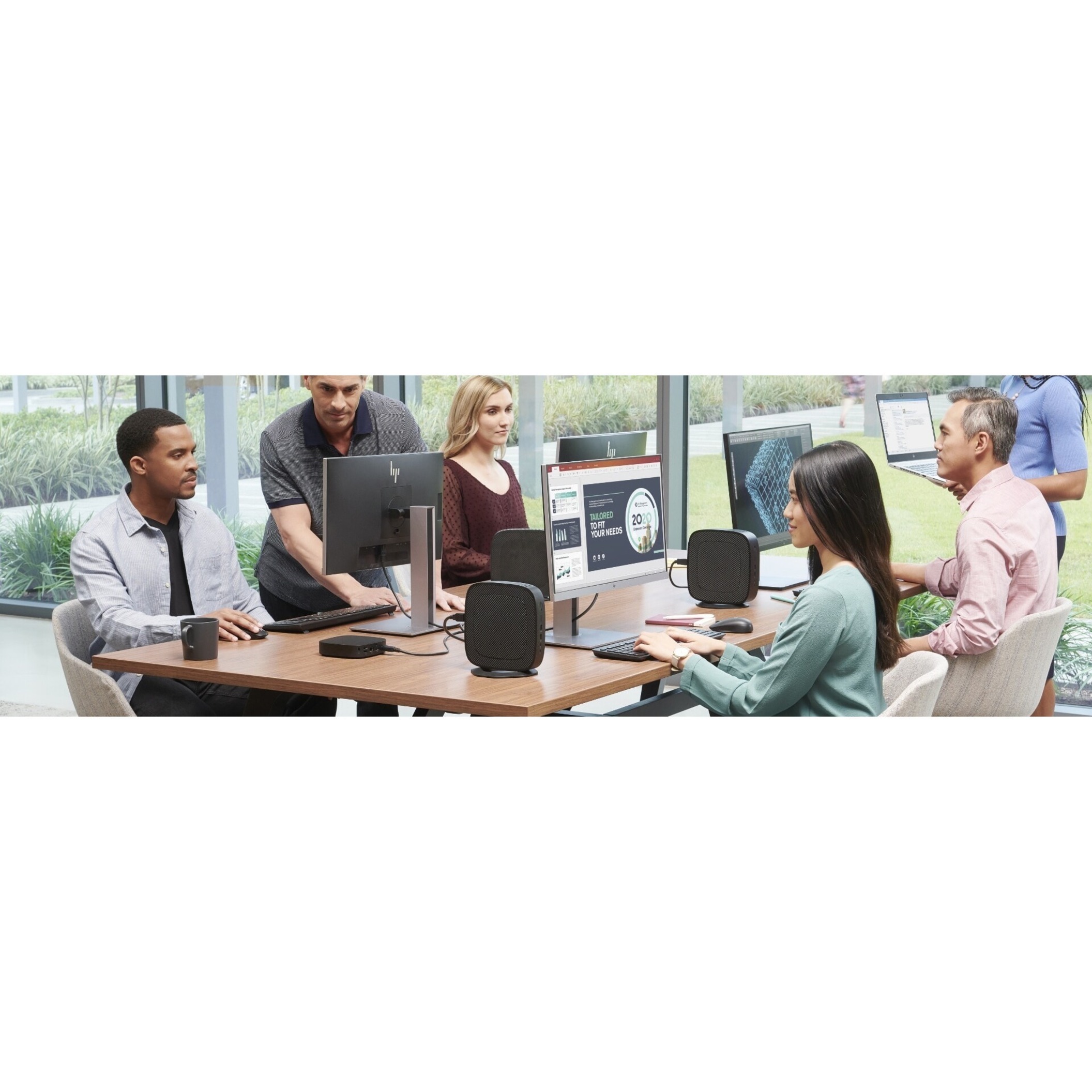 HP t430 Thin Client Celeron N4020 Dual-core (2 Core) 1.10 GHz - Intel Chip - 4 GB RAM DDR4 SDRAM - 32 GB Flash - Gigabit Ethernet - HDMI - DisplayPort - Network (RJ-45) - 4 Total USB Port(s) - USB Type-C - 45 W — alternate image11