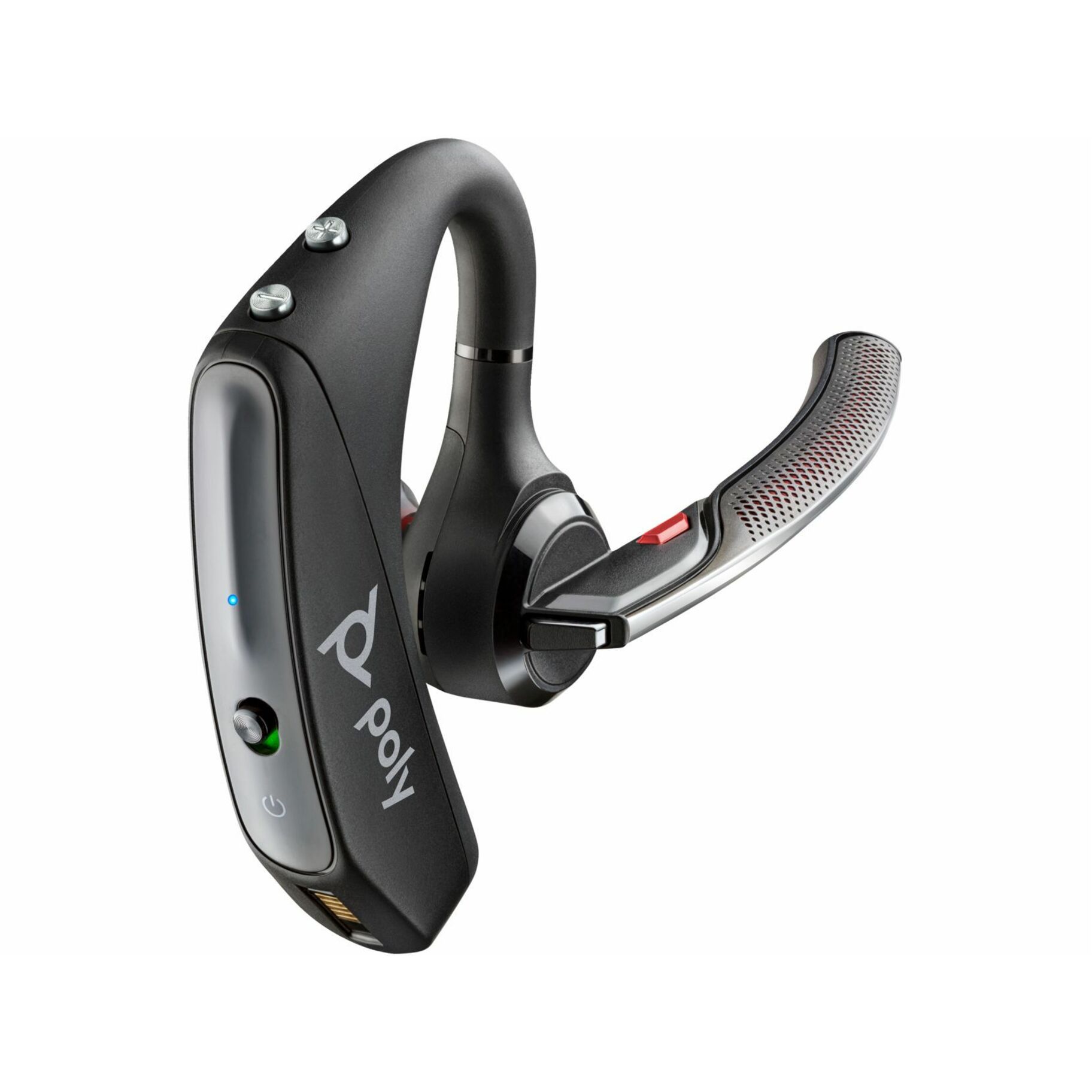 Poly Voyager 5200 UC Earset - Microsoft Teams Certification - Alexa - Mono - Wireless - Bluetooth - 98.4 ft - 16 Ohm - Earbud - Monaural - In-ear - MEMS Technology, Omni-directional, Noise Cancelling Microphone