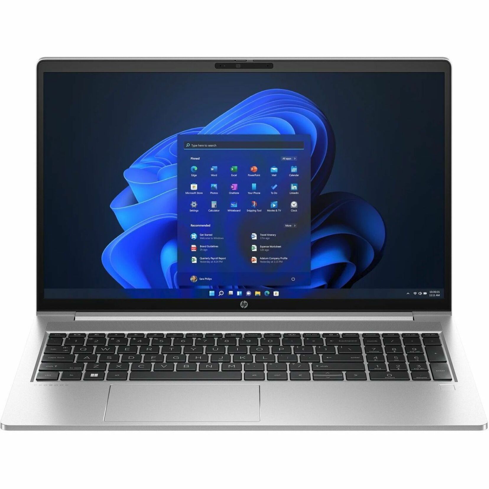 HP ProBook 450 G10 15.6" Notebook - Intel Core i7 13th Gen i7-1355U - 16 GB - 512 GB SSD - Intel Chip - UHD Graphics - IEEE 802.11ax Wireless LAN Standard — frontmaximum