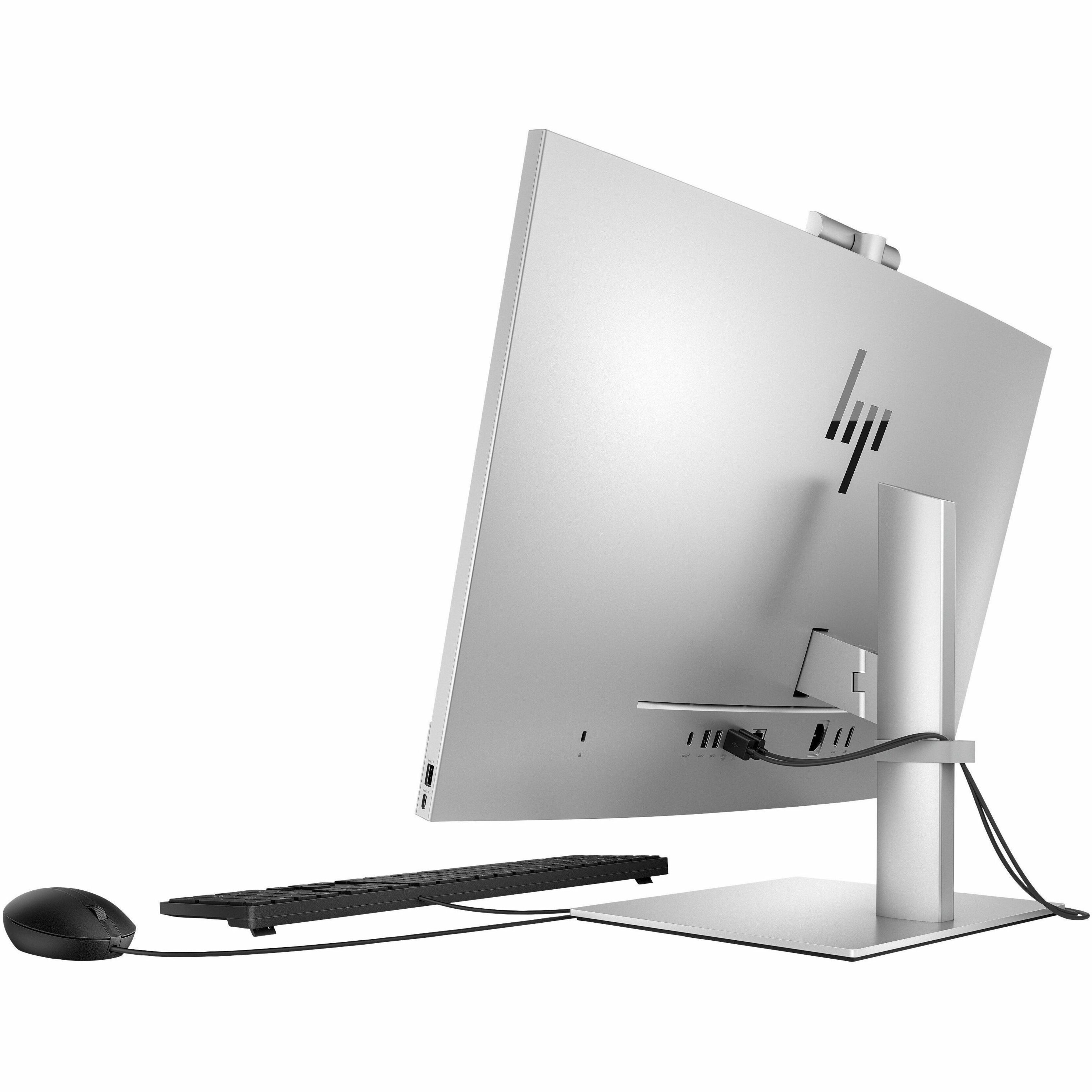HP EliteOne 870 G9 All-in-One Computer - Intel Core i7 13th Gen i7-13700 - 16 GB - 512 GB SSD - 27" Full HD - Desktop - Silver - Intel Q670 Chip - 1920 x 1080 - Windows 11 Pro - Intel UHD Graphics 770 DDR5 SDRAM - IEEE 802.11ax Wireless LAN - 240 W — alternate image3