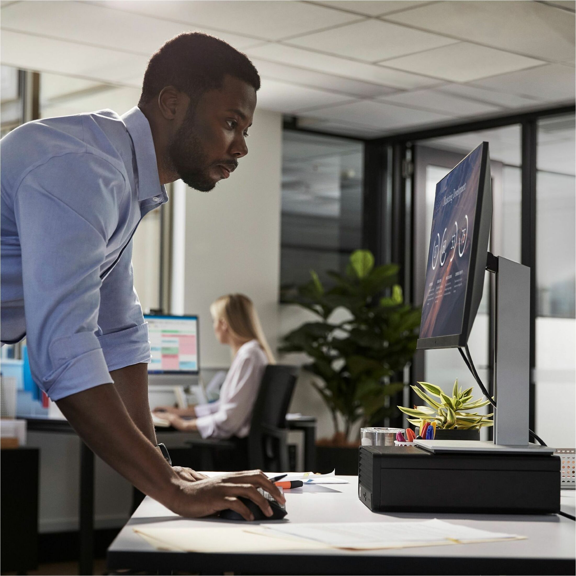 HP Pro SFF 400 G9 Desktop Computer - Intel Core i5 12th Gen i5-12500 - 16 GB - 256 GB PCI Express NVMe SSD - Small Form Factor - Intel Q670 Chip — alternate image3