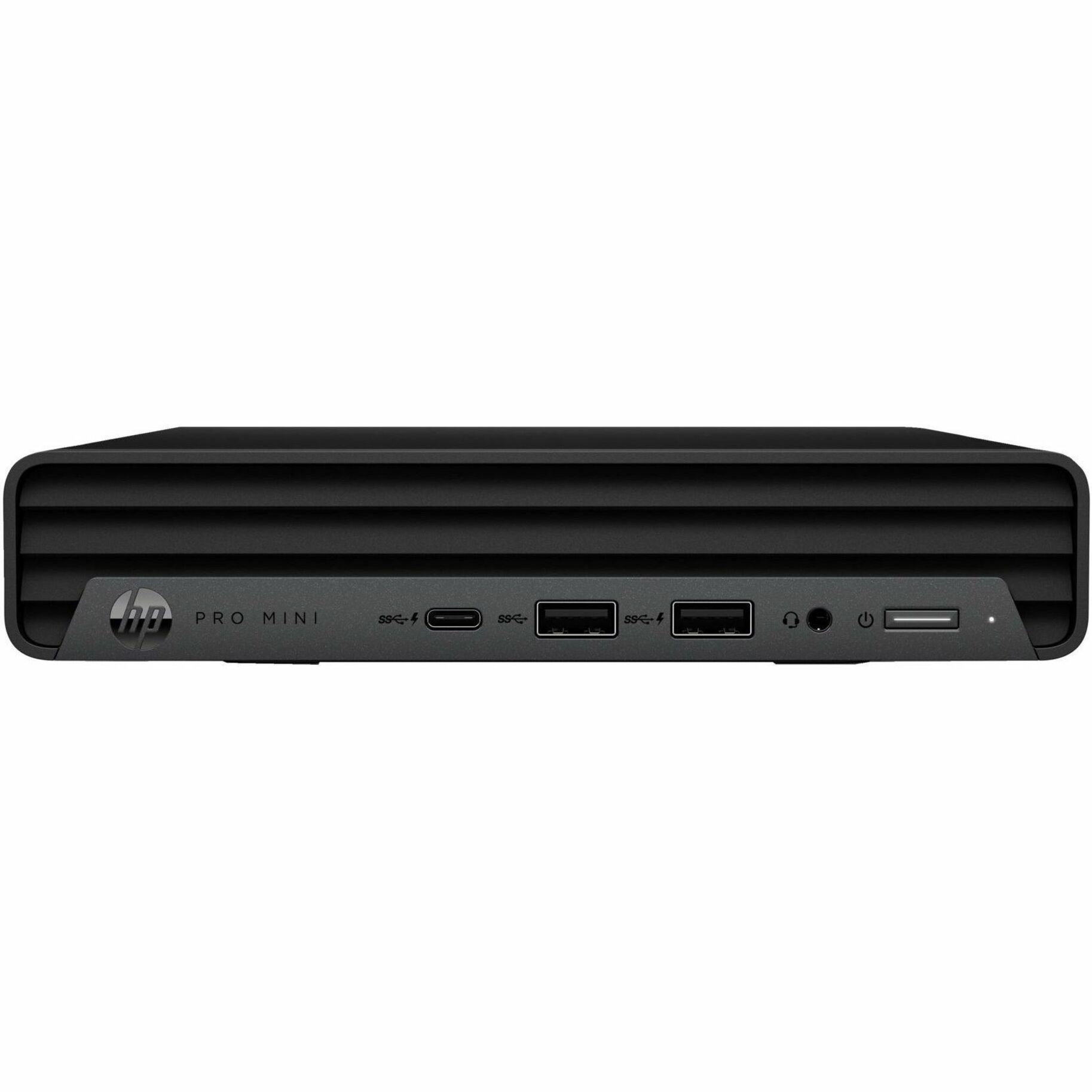 HP Pro Mini 400 G9 Desktop Computer - Intel Core i5 12th Gen i5-12500T - 16 GB - 256 GB PCI Express NVMe SSD - Mini PC - Intel Q670 Chip - Intel UHD Graphics 770 DDR4 SDRAM - 90 W — front