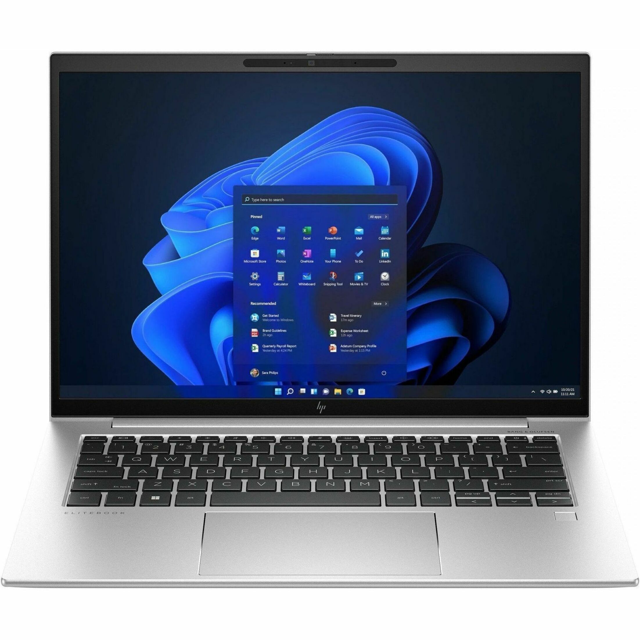 HP EliteBook 840 G10 14" Notebook - Intel Core i5 13th Gen i5-1345U - 16 GB - 256 GB SSD - Intel Chip - Intel Iris Xe Graphics - In-plane Switching (IPS) Technology - IEEE 802.11ax Wireless LAN Standard — front