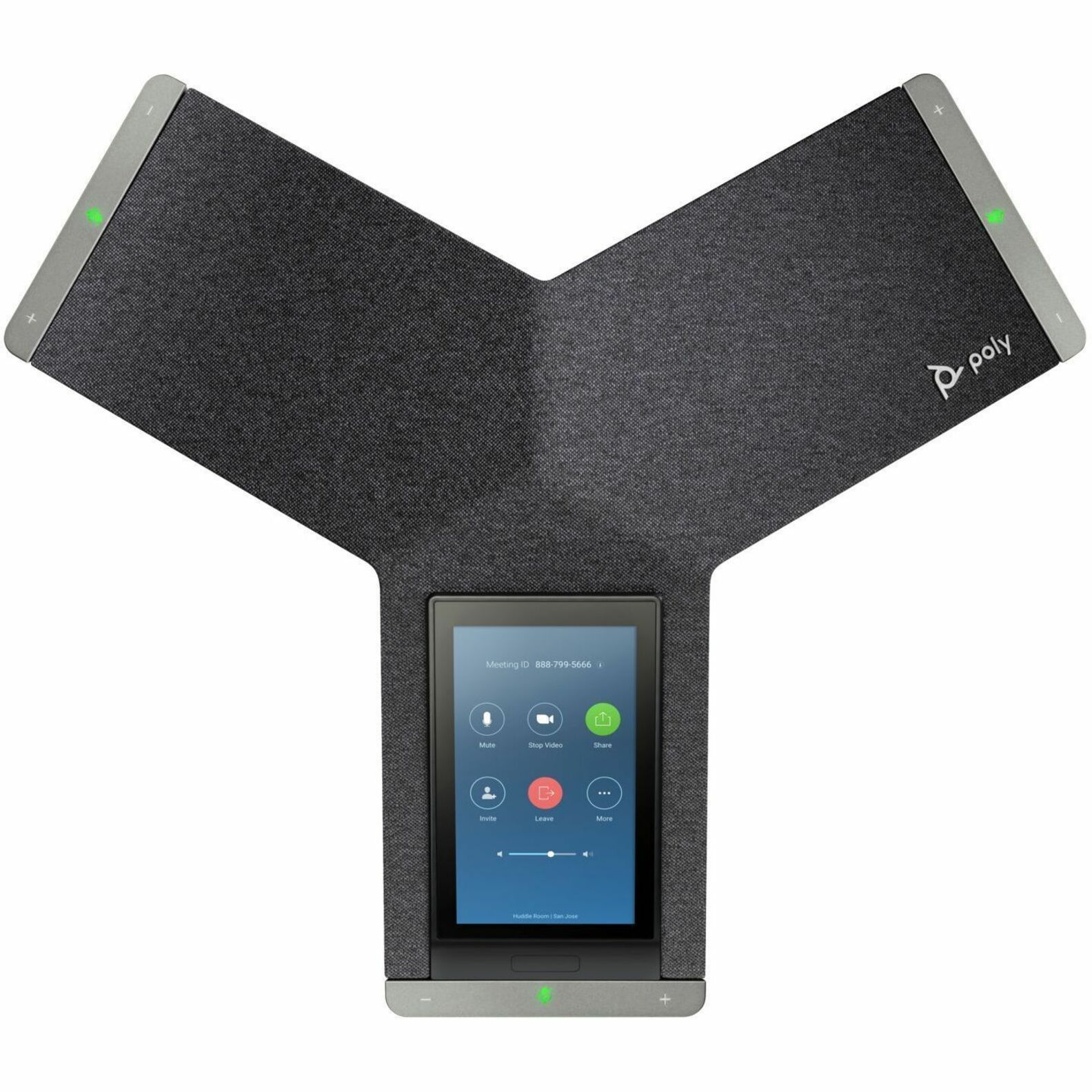 Poly Trio C60 IP Conference Phone Full Radio and PoE-enabled GSA/TAA - 3 x Total Line - VoIP - 5" LCD - IEEE 802.11a/b/g/n - 2 x Network (RJ-45) - PoE Ports — alternate image2