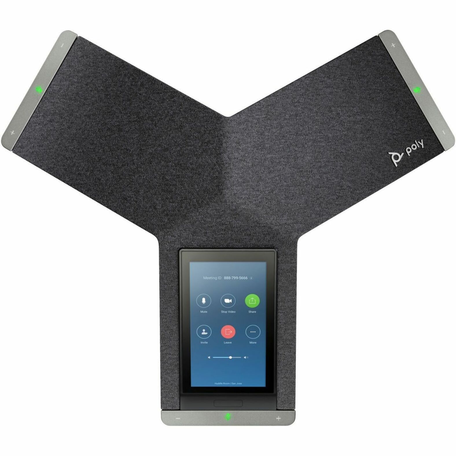 Poly Trio C60 IP Conference Phone and PoE-enabled No Radio GSA/TAA - 3 x Total Line - VoIP - 5" LCD - 2 x Network (RJ-45) - PoE Ports — alternate image1