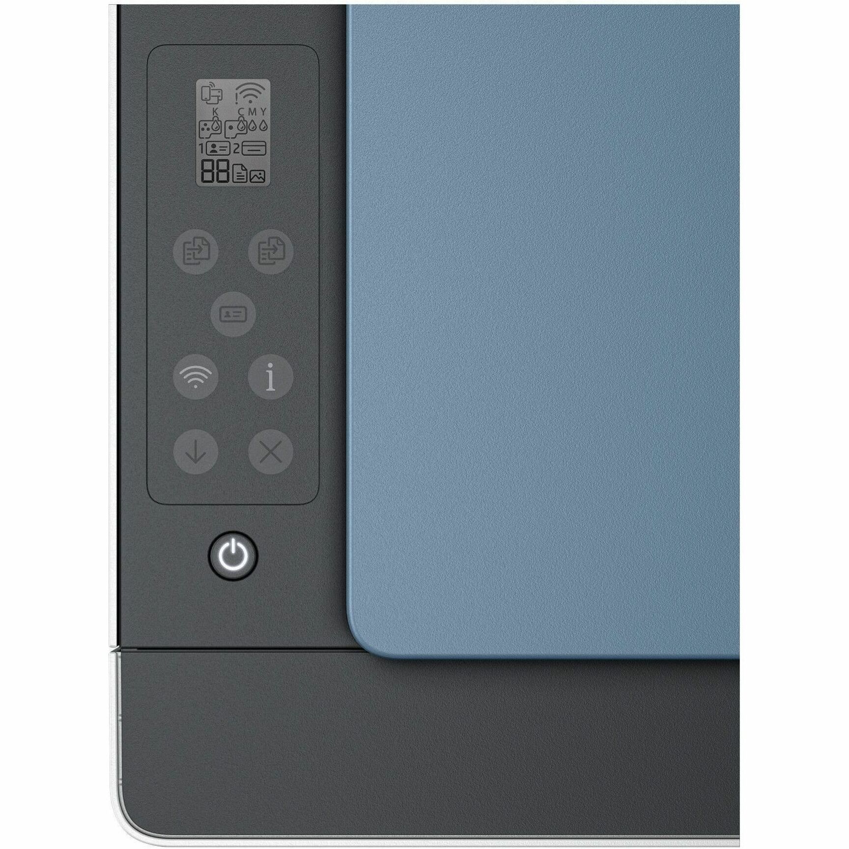 HP 5102 Wired & Wireless Smart Tank Inkjet Multifunction Printer - Color - Surf Blue - Copier/Printer/Scanner - 12 ppm Mono/5 ppm Color Print - 4800 x 1200 dpi Print - Up to 3000 Pages Monthly - Color CIS, Flatbed Scanner - 1200 dpi Optical Scan - Wireless LAN - Apple AirPrint, Mopria Print Service, HP Print Service Plugin, Wi-Fi Direct - USB — alternate image2
